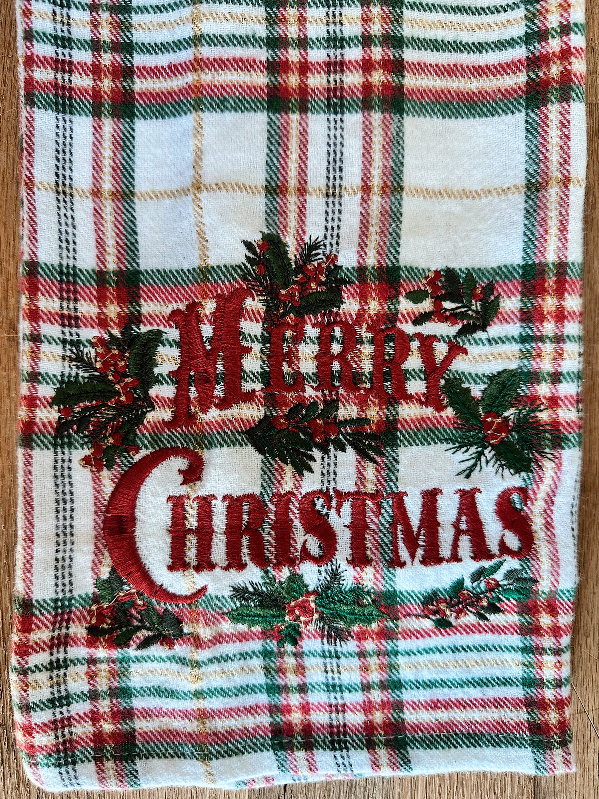 Christmas Plaid Tea Towels