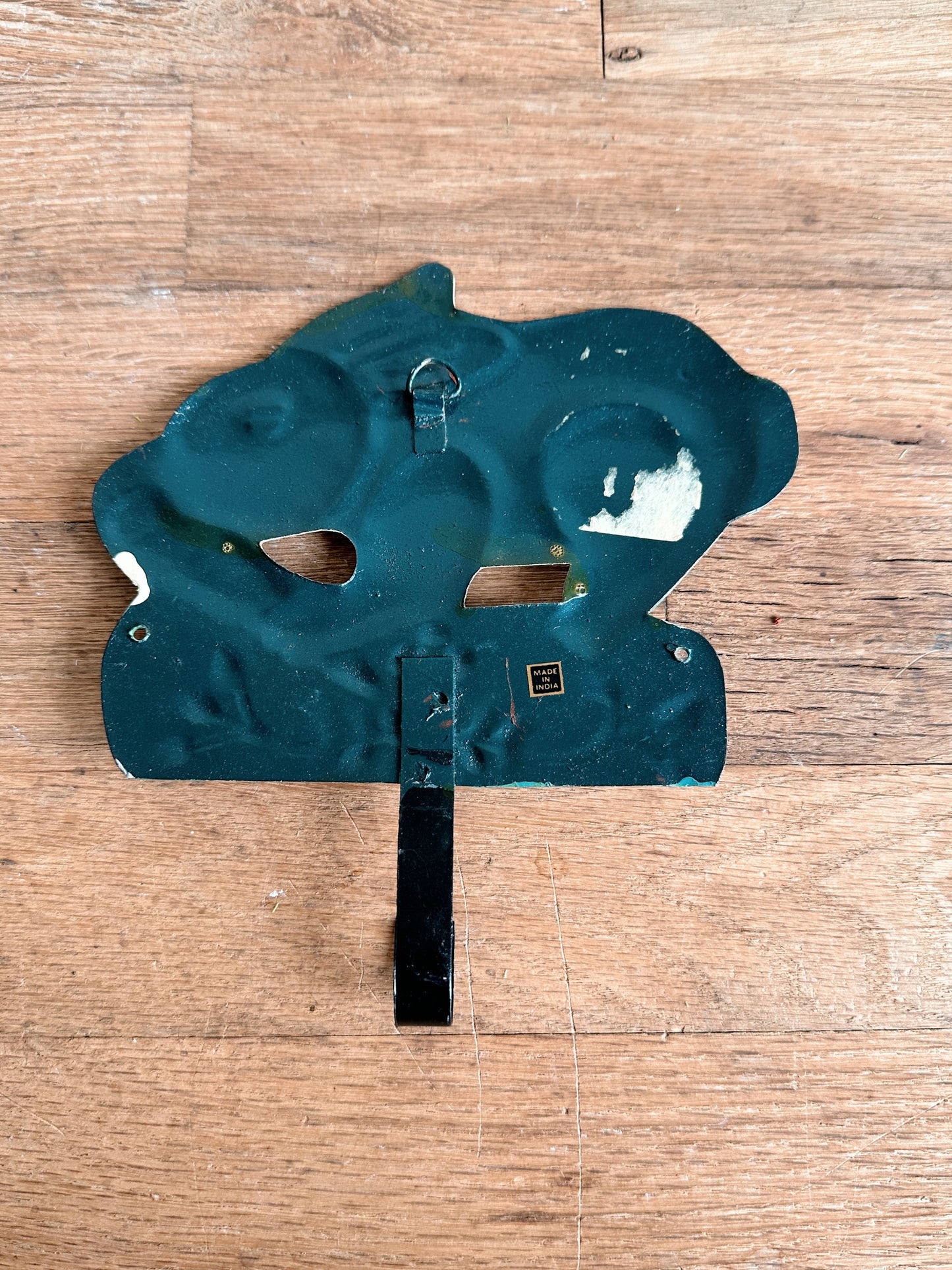 Vintage Tin Bunny Wall Hook
