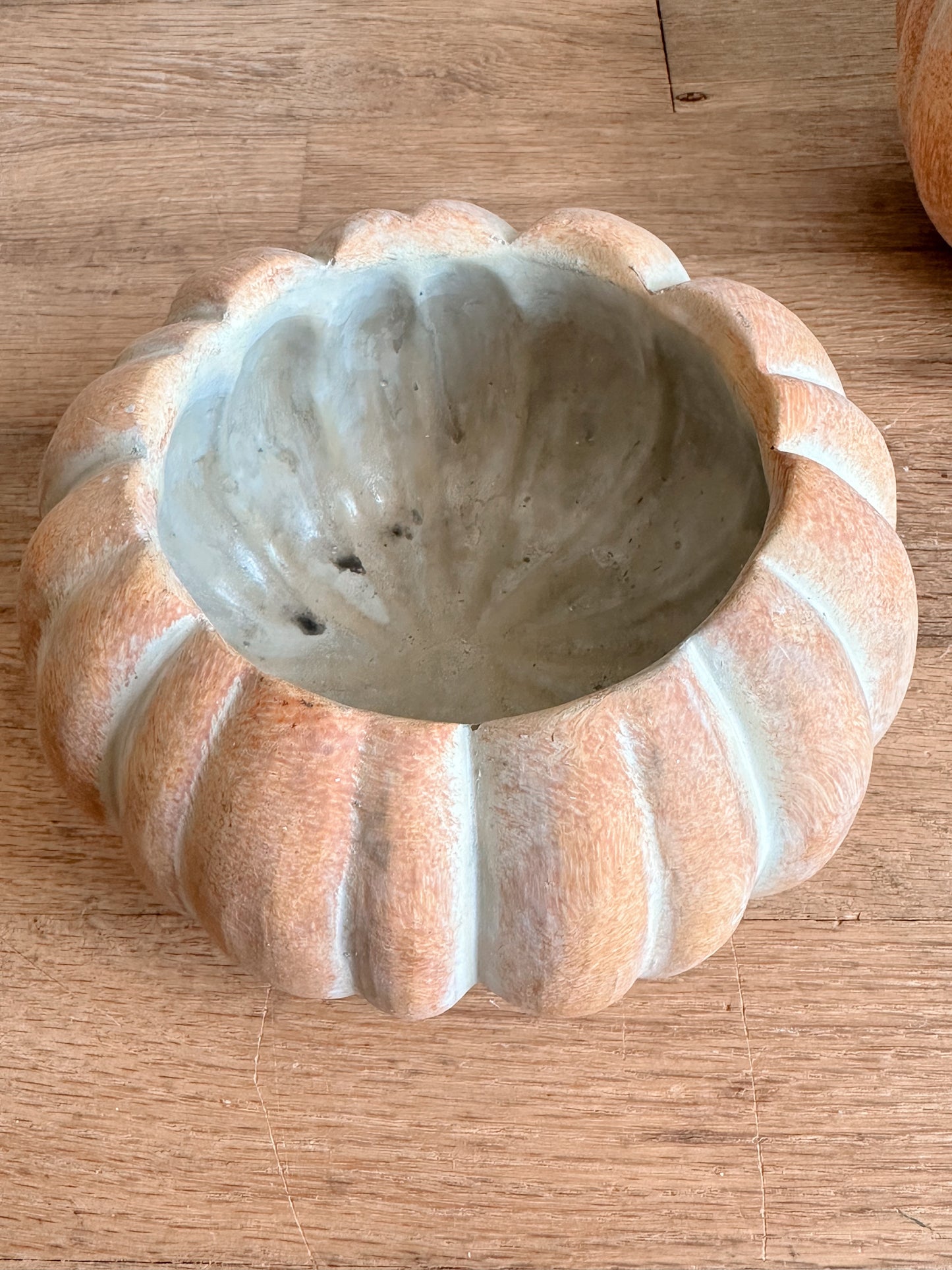 Cement Pumpkin Planter
