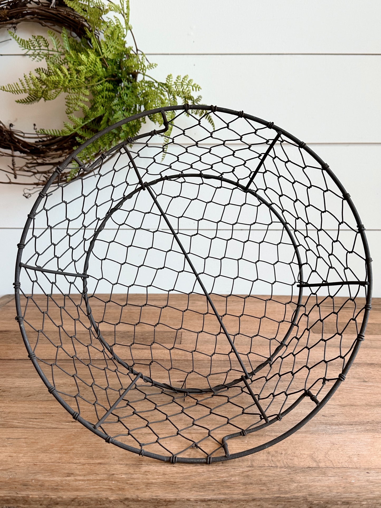 Found Round Wire Basket