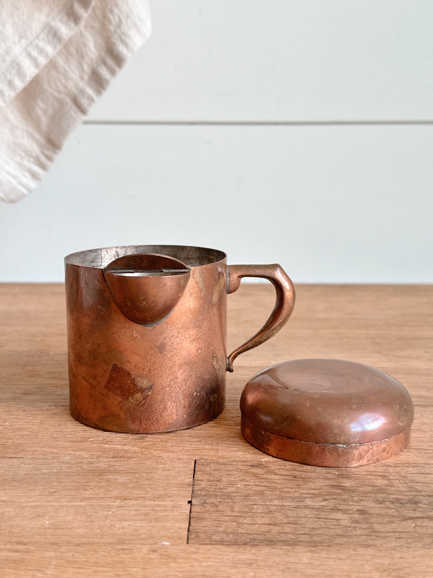 Vintage Copper Creamer