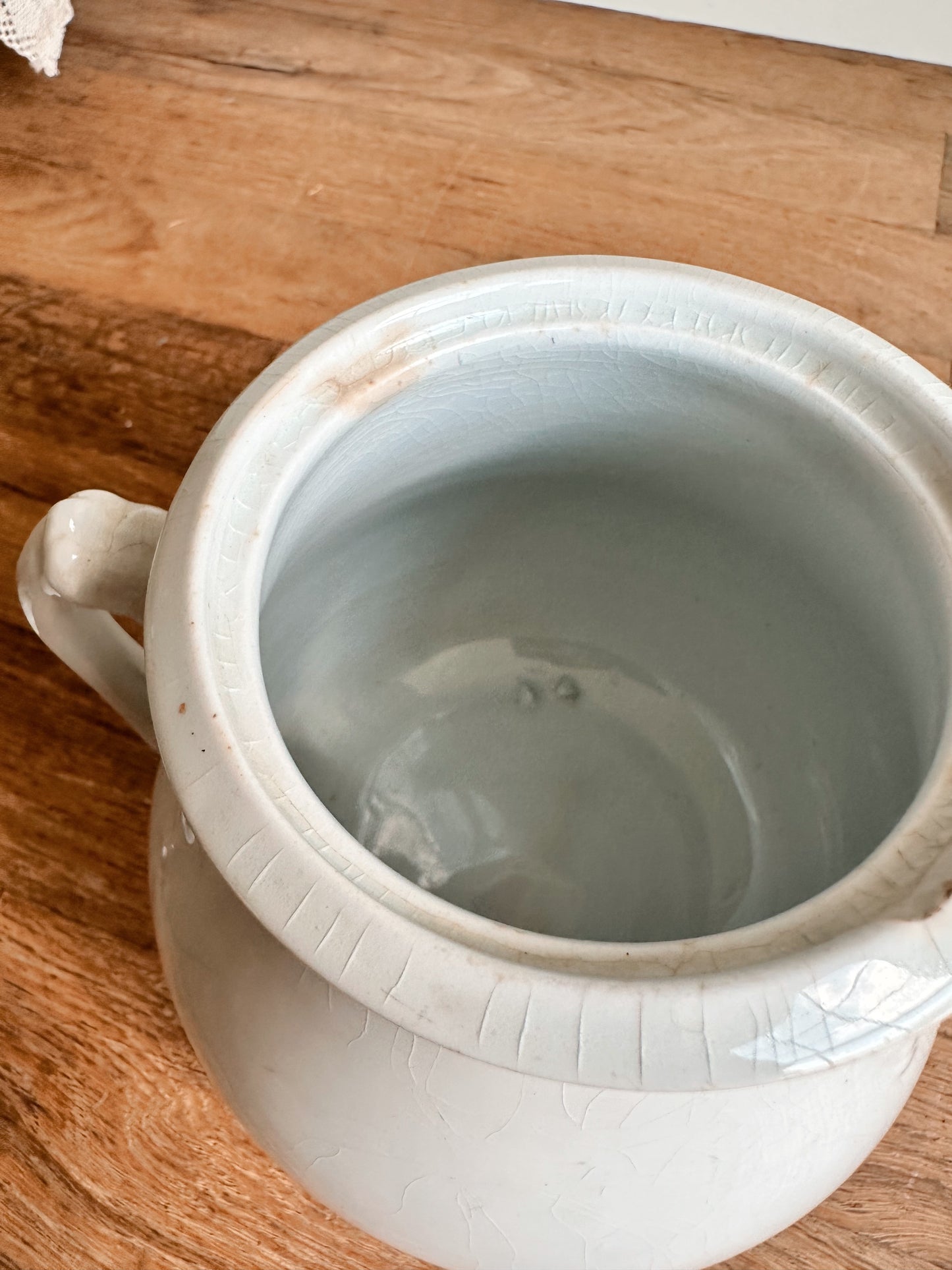 Antique Ironstone Sugar Pot