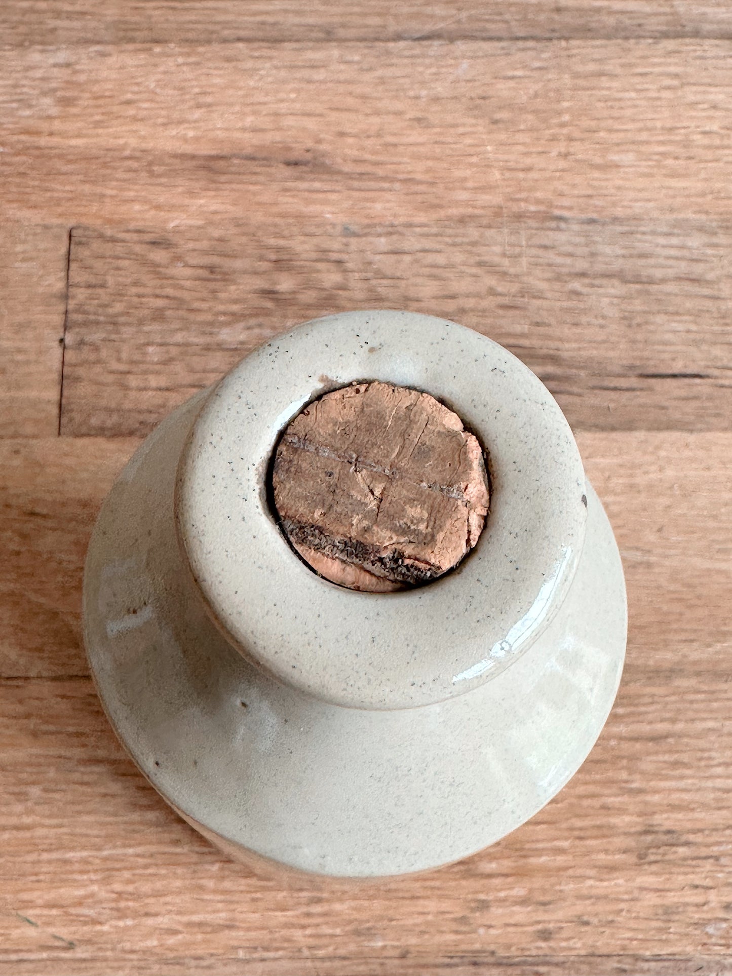 Vintage Stoneware Vinegar Bottle, Made in England