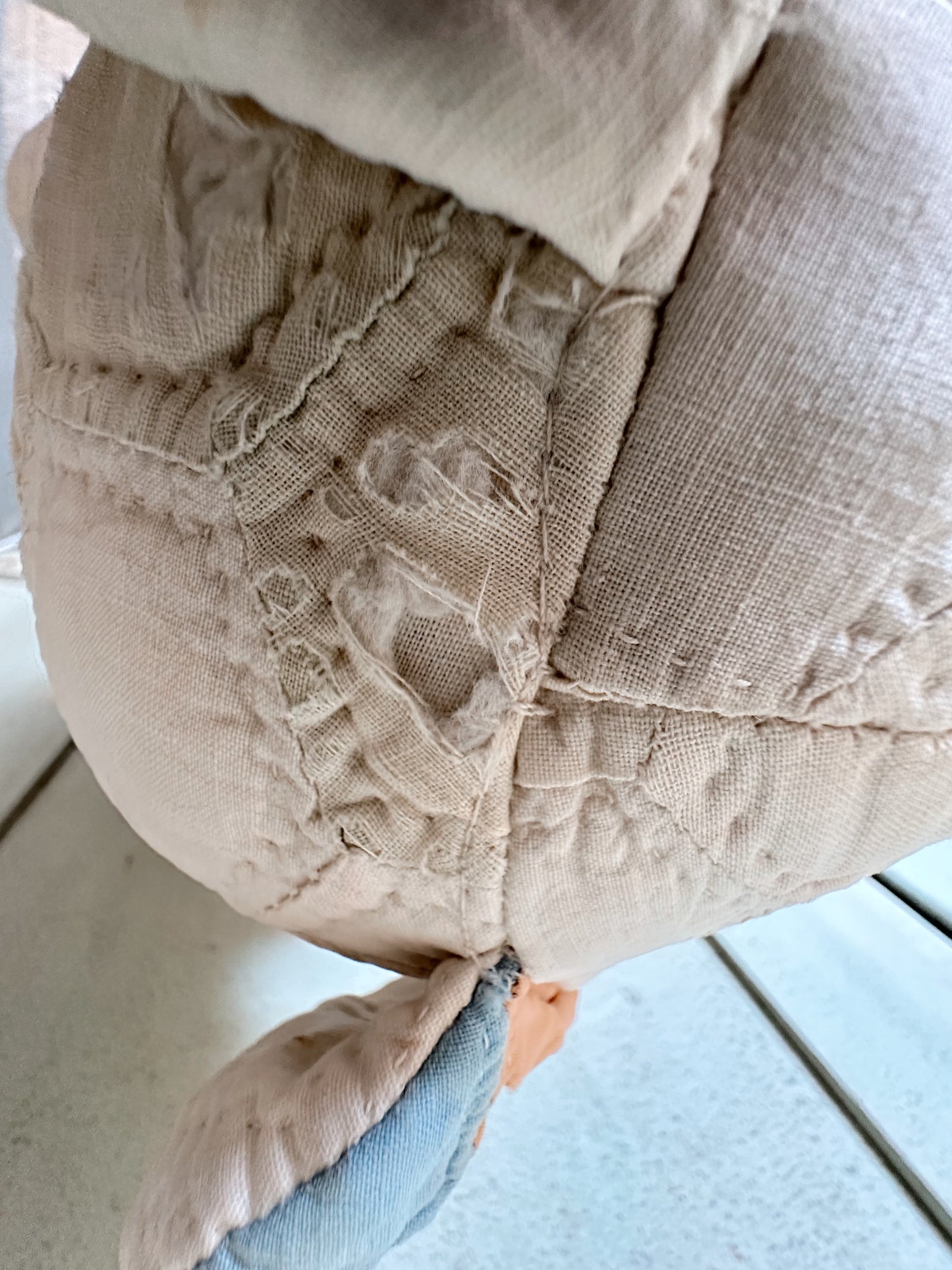 Handmade Vintage Quilt Teddy Bear