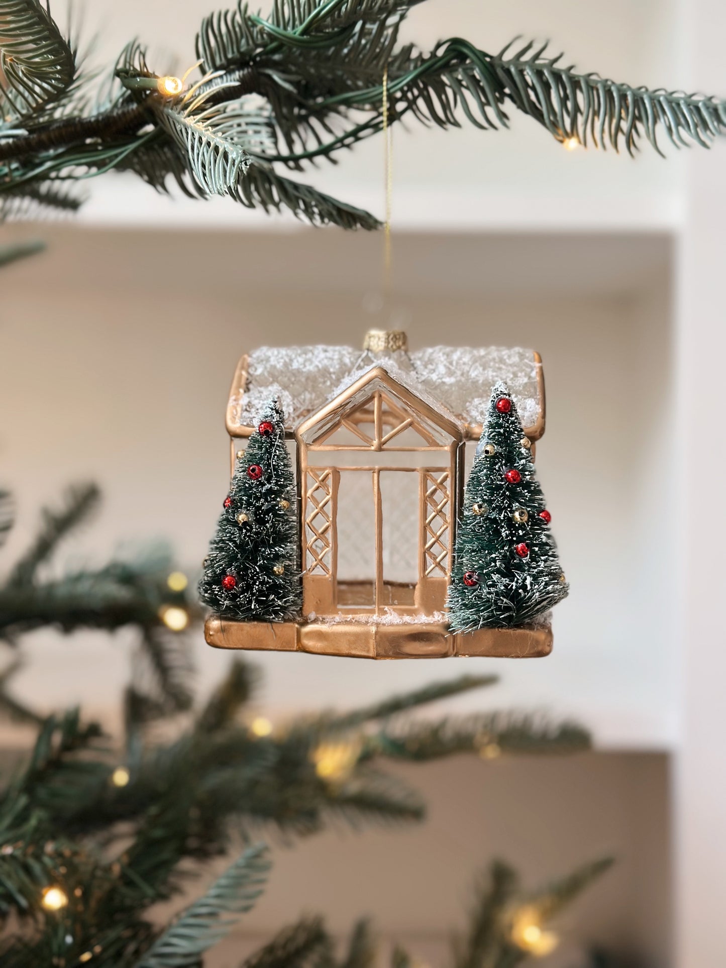 Glass Greenhouse Ornament
