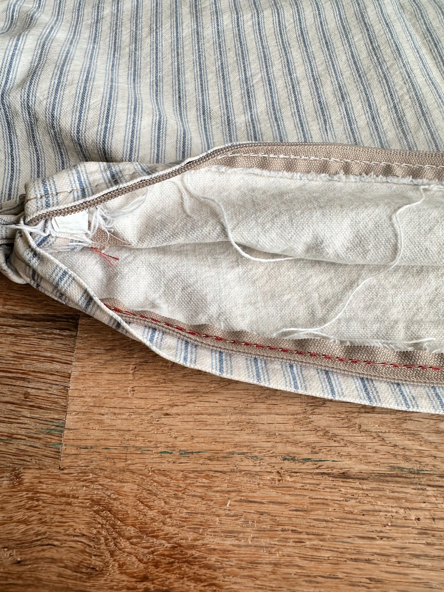 Vintage Ticking Pillow Cover