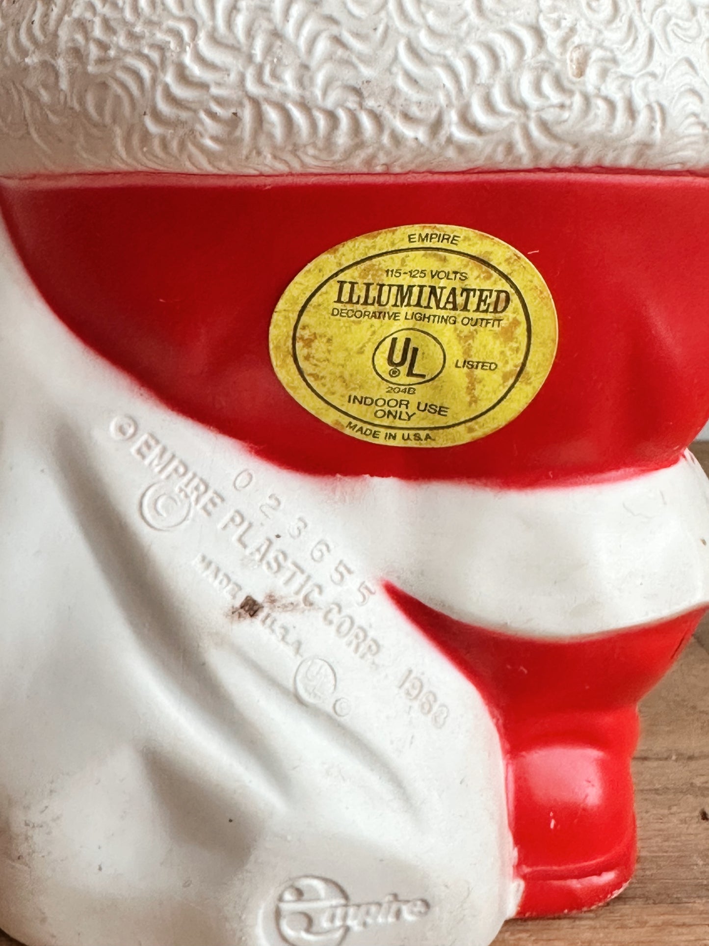 Vintage Empire Santa Blow Mold