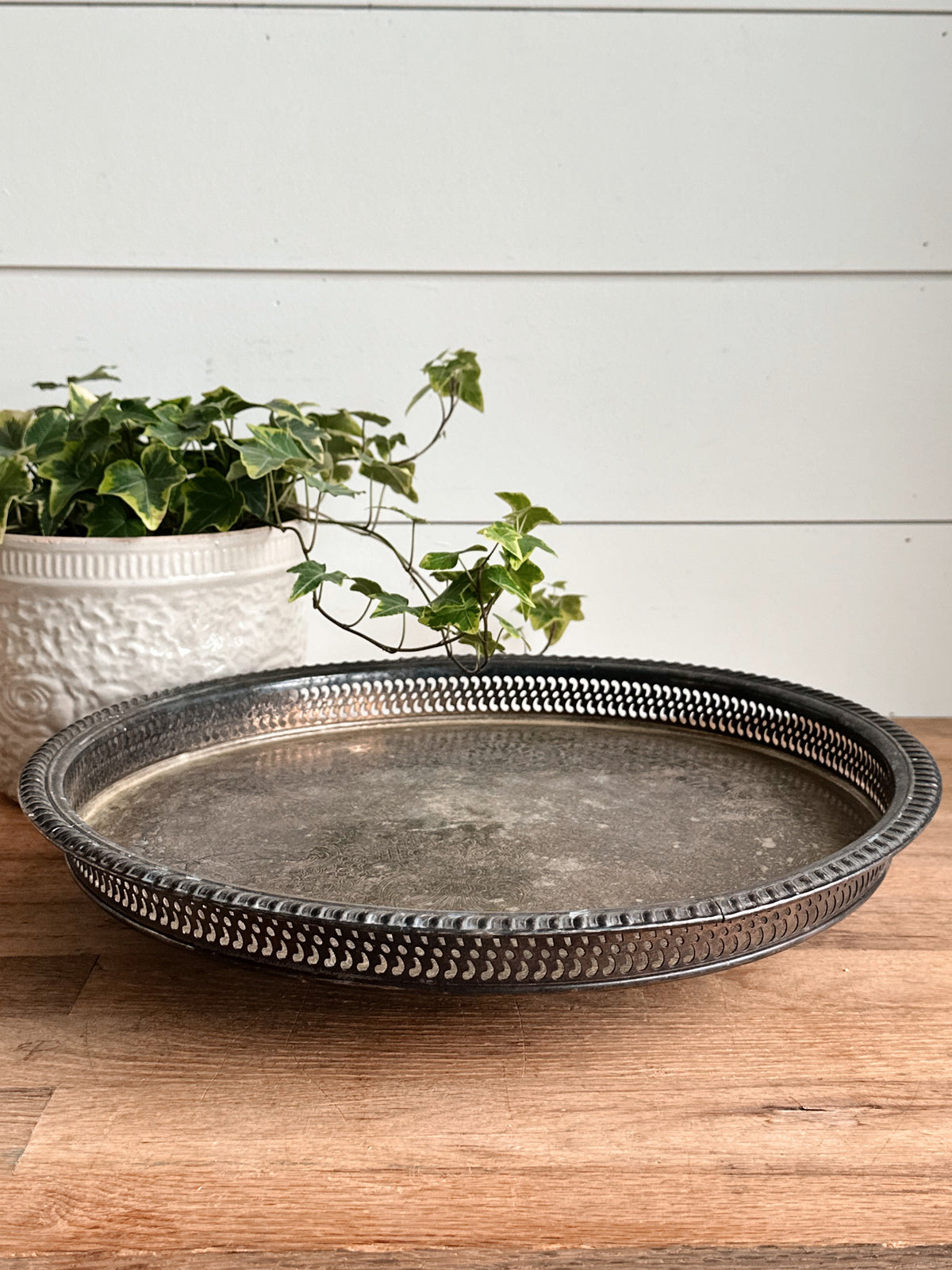 Vintage Silver Plate Lazy Susan