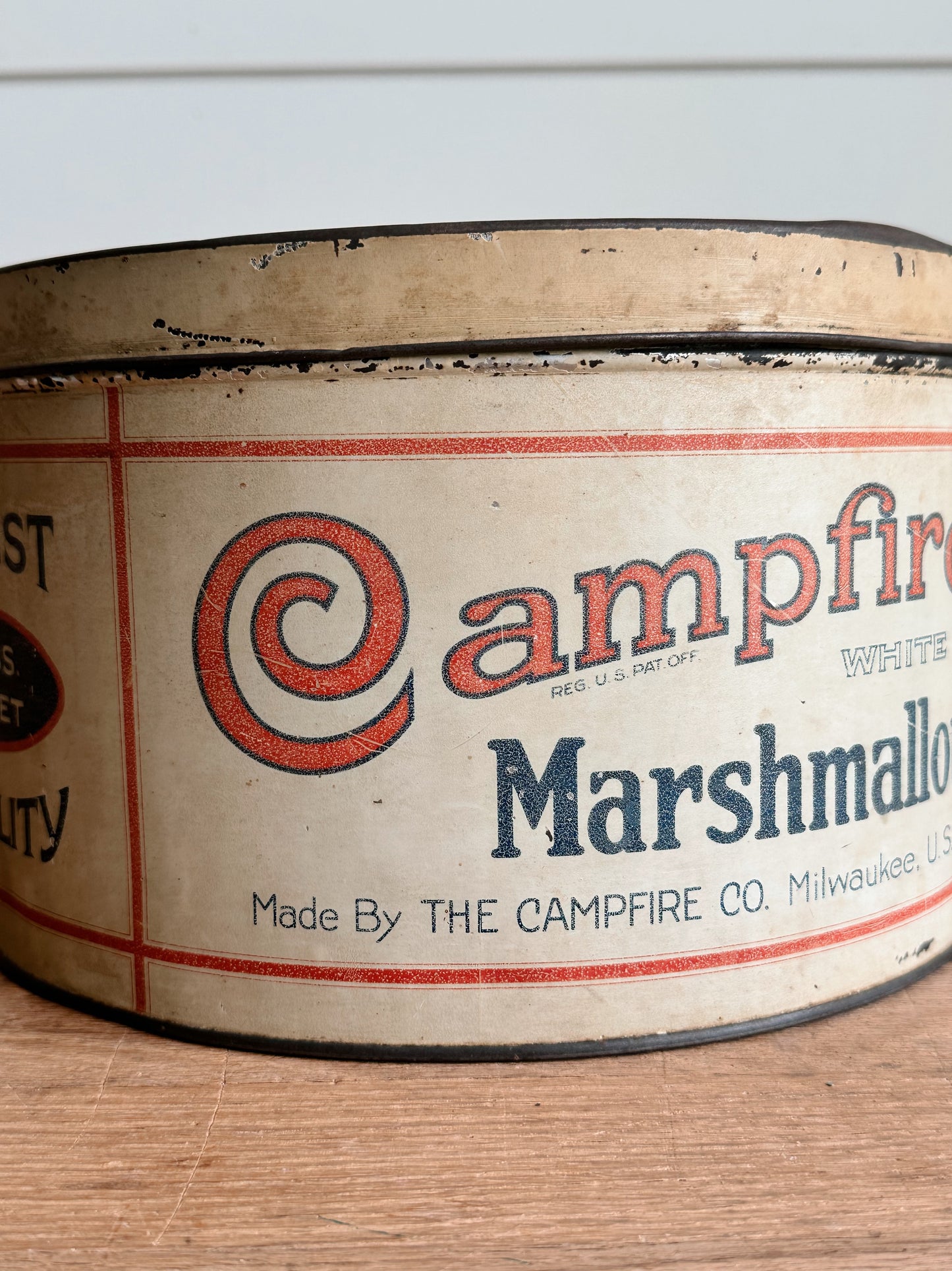 Vintage Campfire Marshmallow Tin