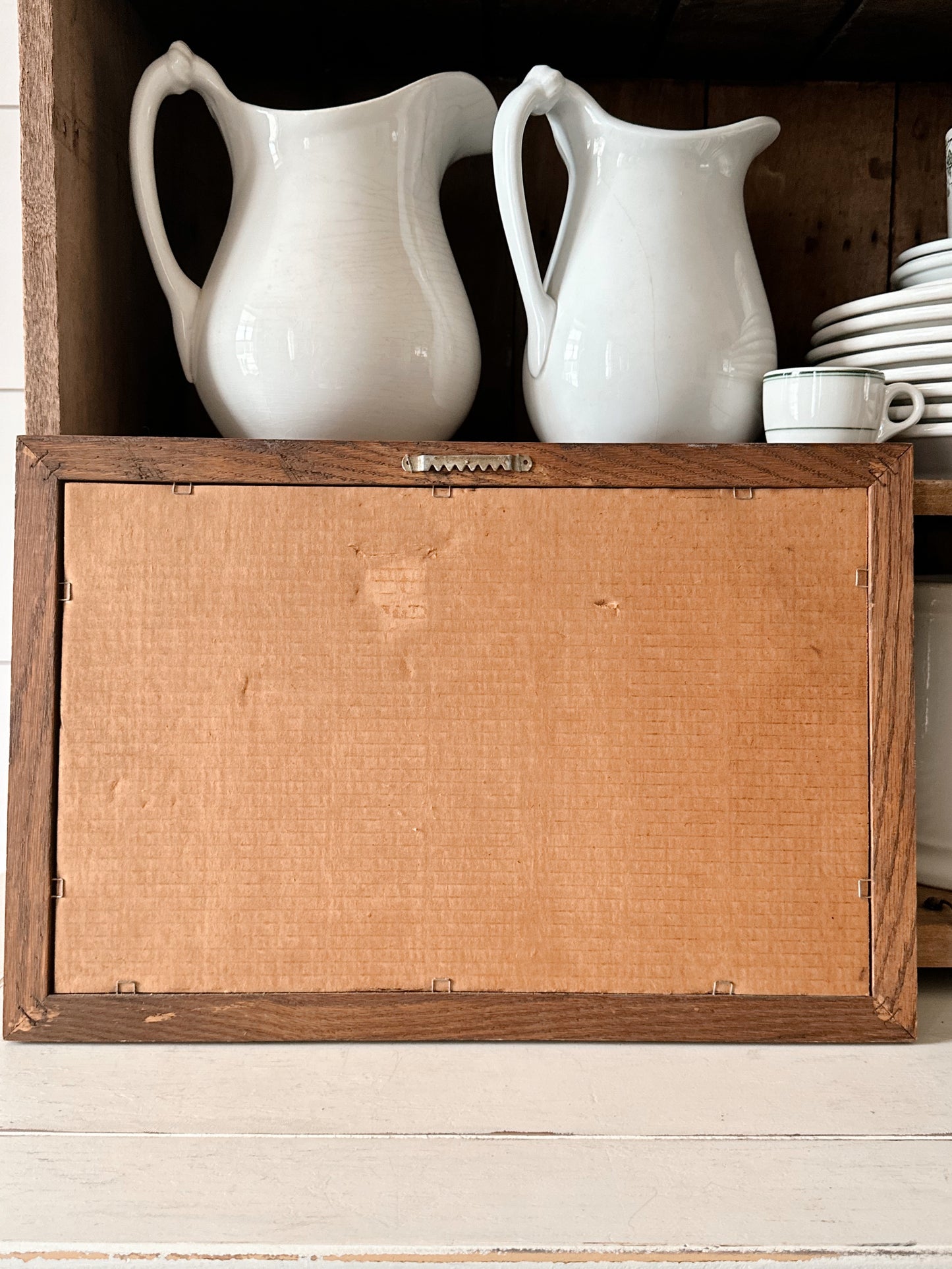 Vintage Ducks By a Barn Print, Framed