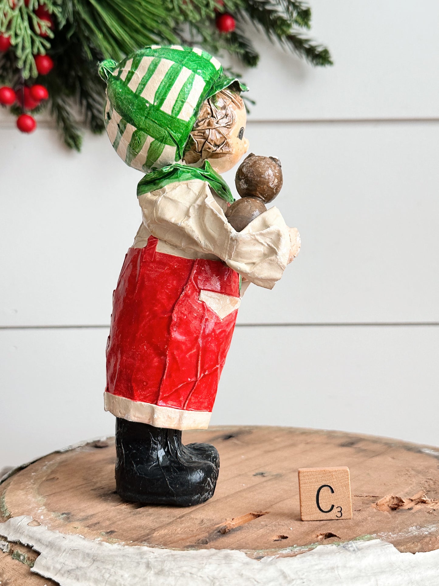 Vintage Paper Mache Boy