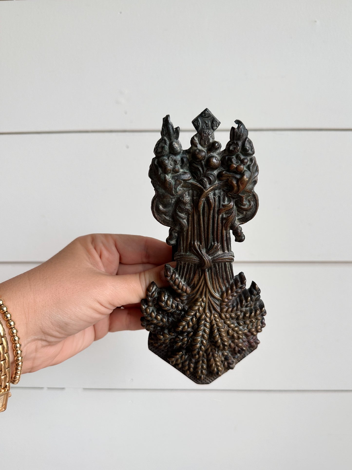 Antique 1845 English Brass Agricultural Letter Clip – Registered Design