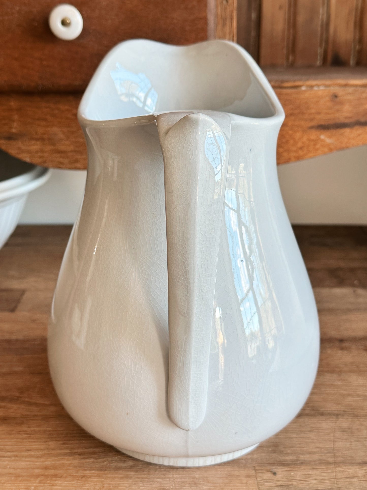 Hope & Carter Wide Belly Ironstone Pitcher