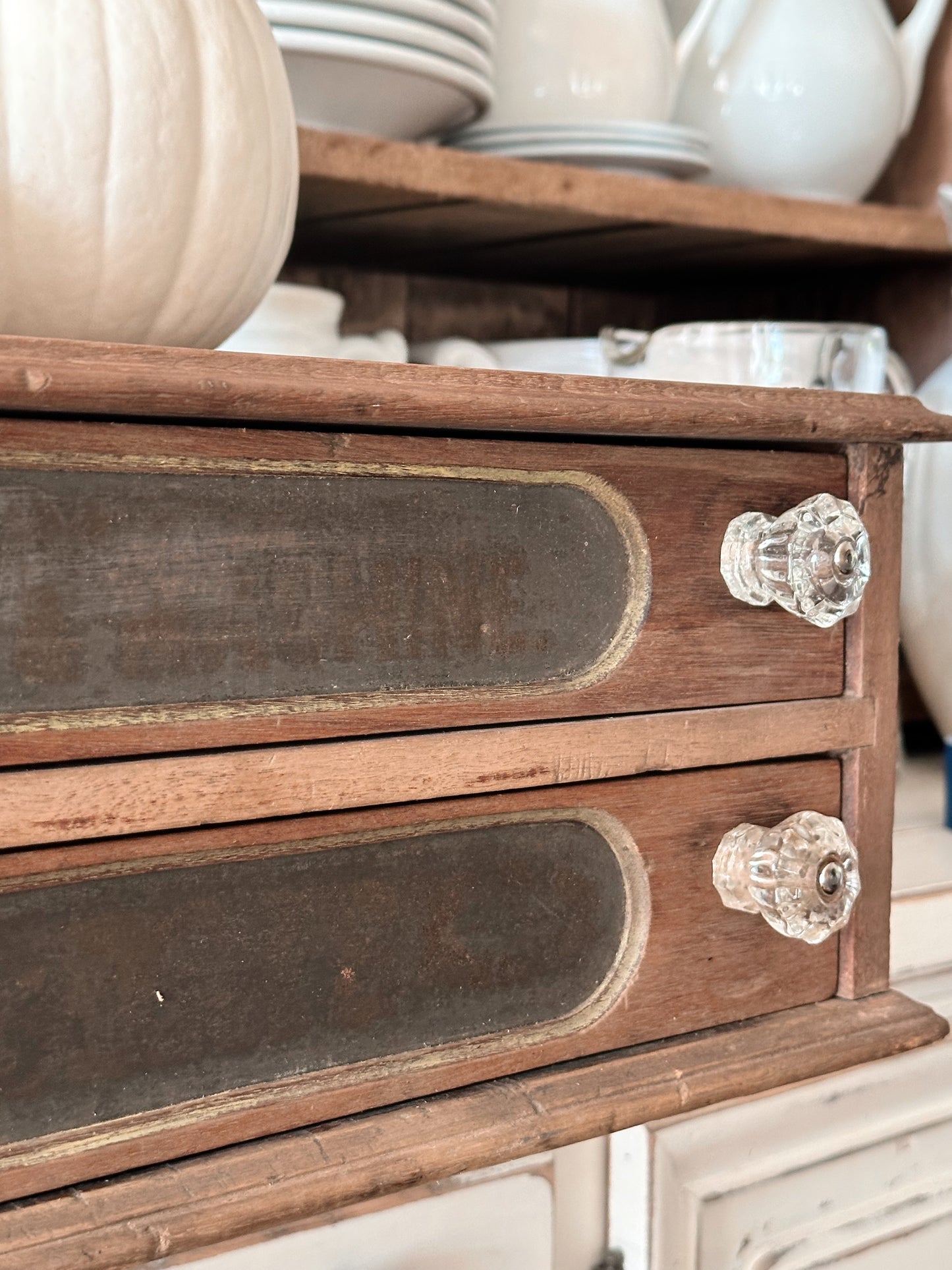 Antique Spool Cabinet