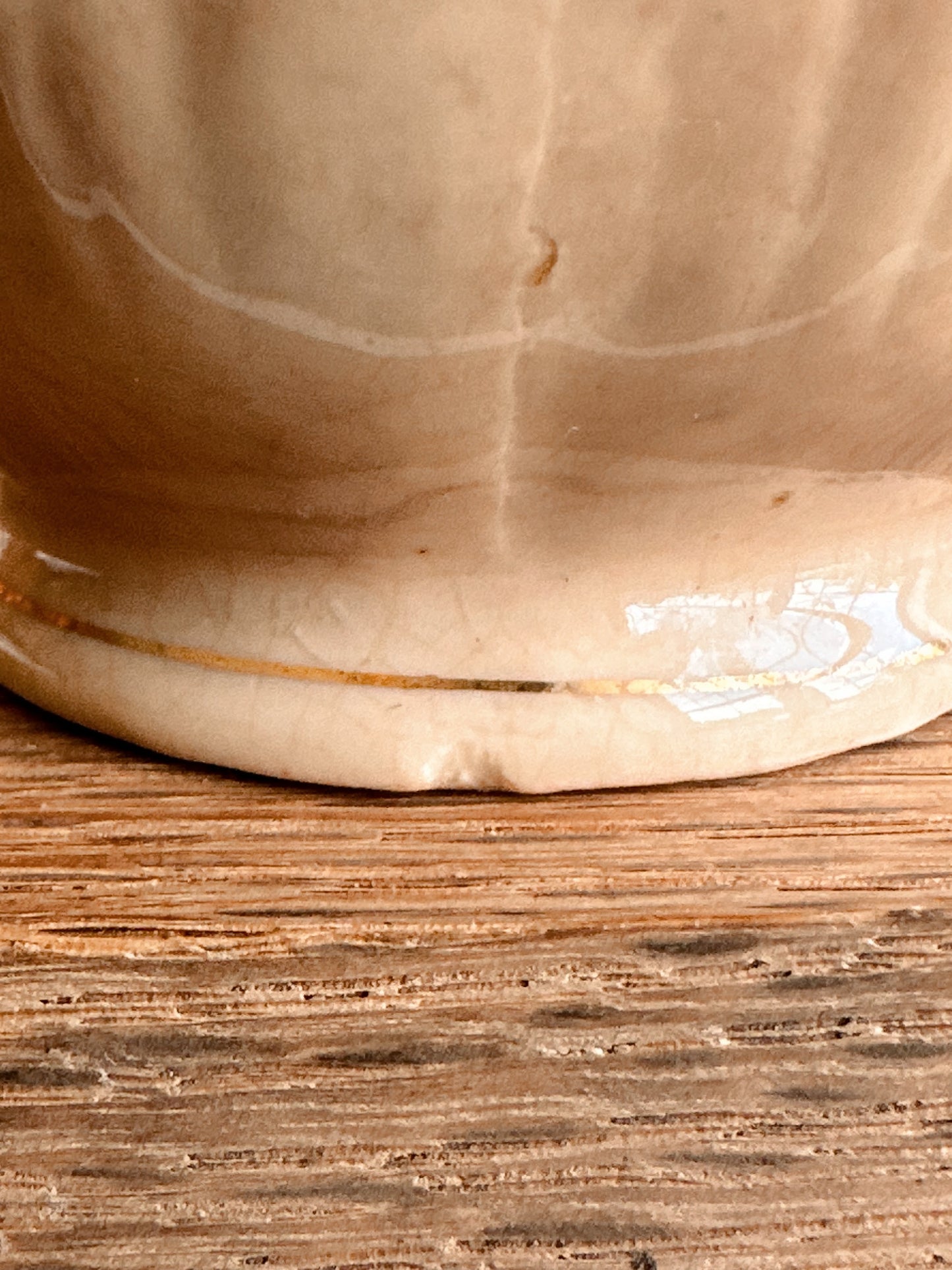 Beautifully Stained Ironstone Creamer, Japan