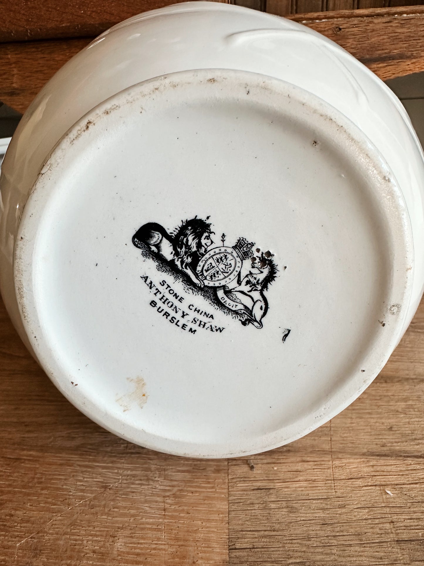 Anthony Shaw Ironstone Pitcher, Lily of the Valley Pattern