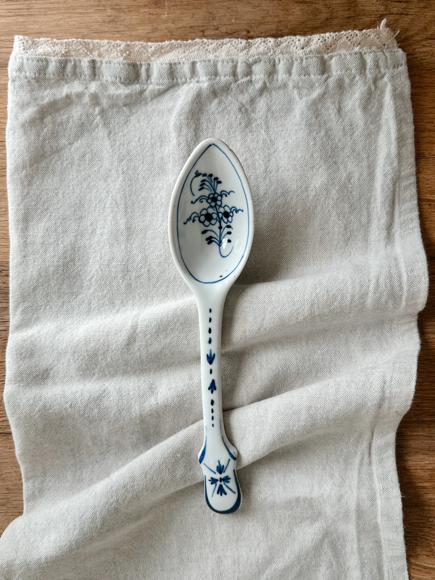 Antique Onion Ware Serving Spoon