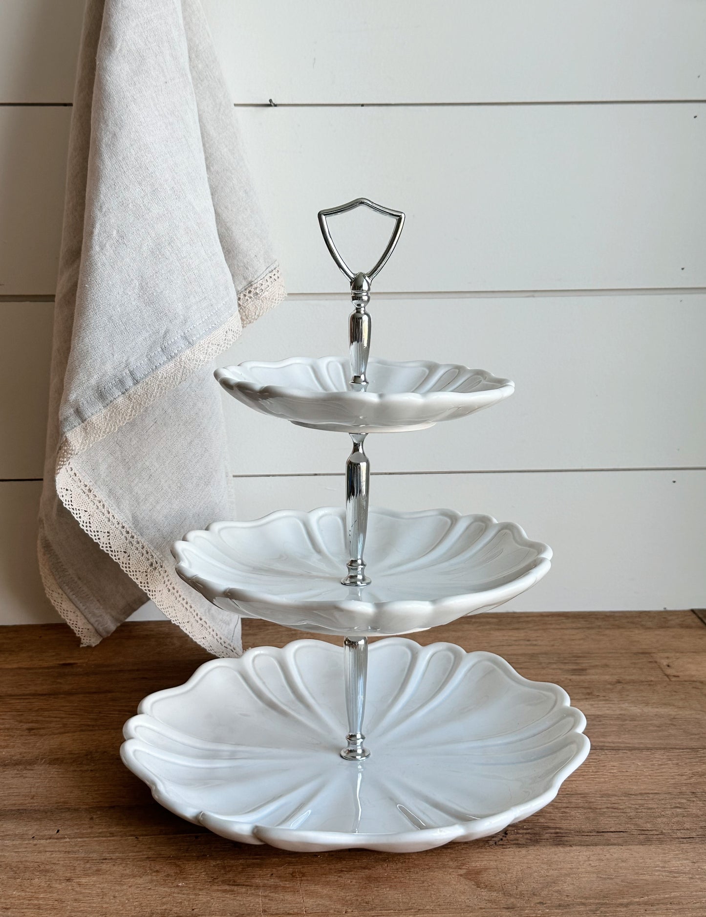 Vintage California Pottery Three Tier Server