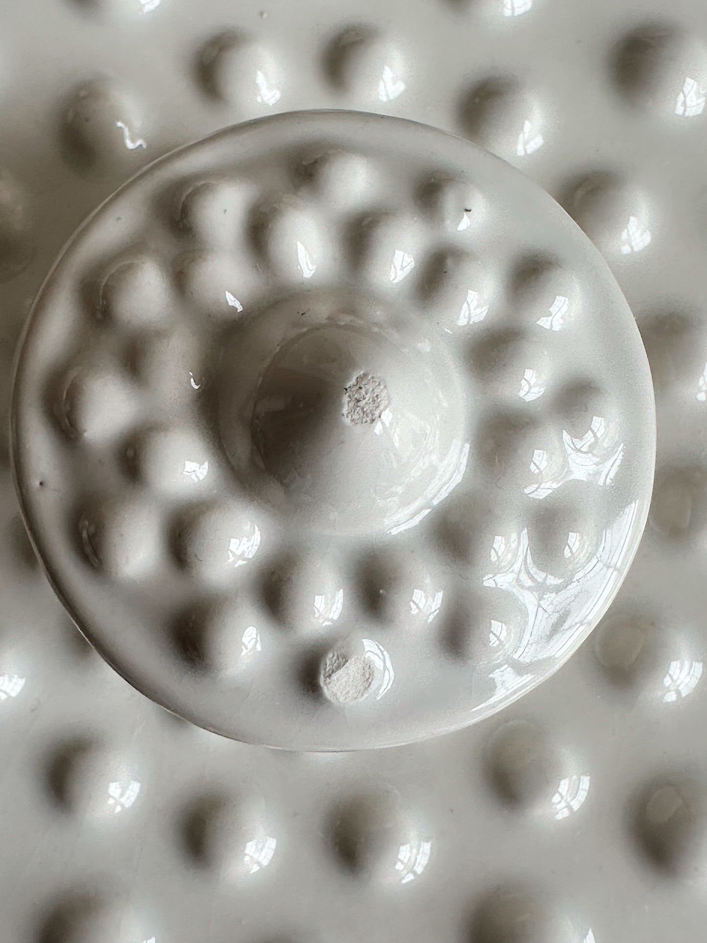 Vintage Hobnail Lidded Canister