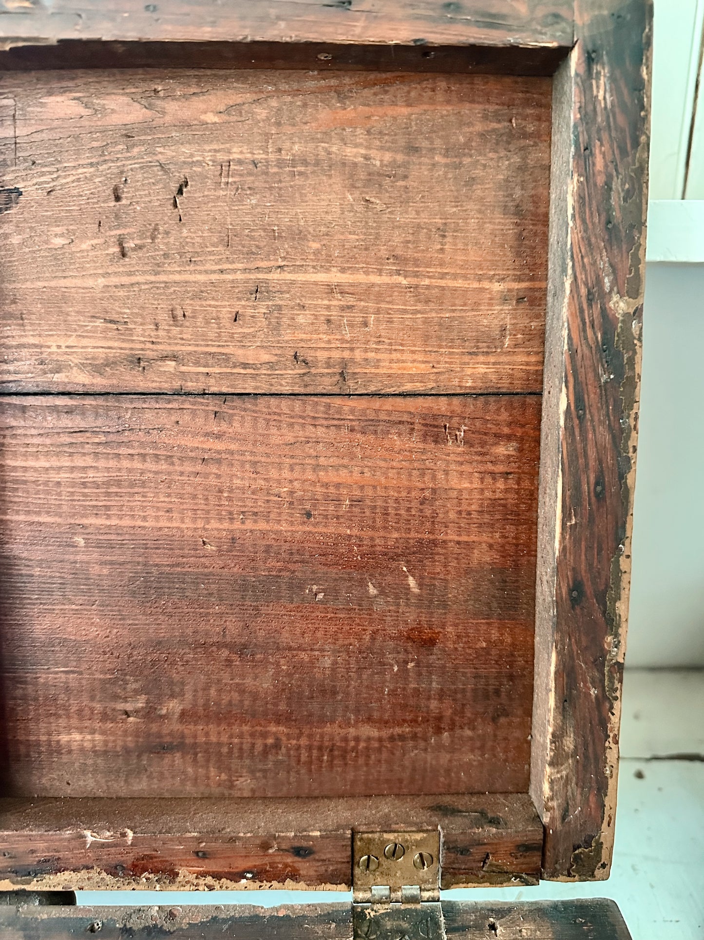 Vintage Hand Painted Wooden Box