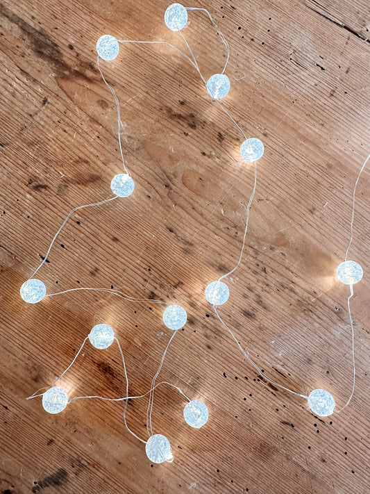 Crackle Ball Lights (two strands)