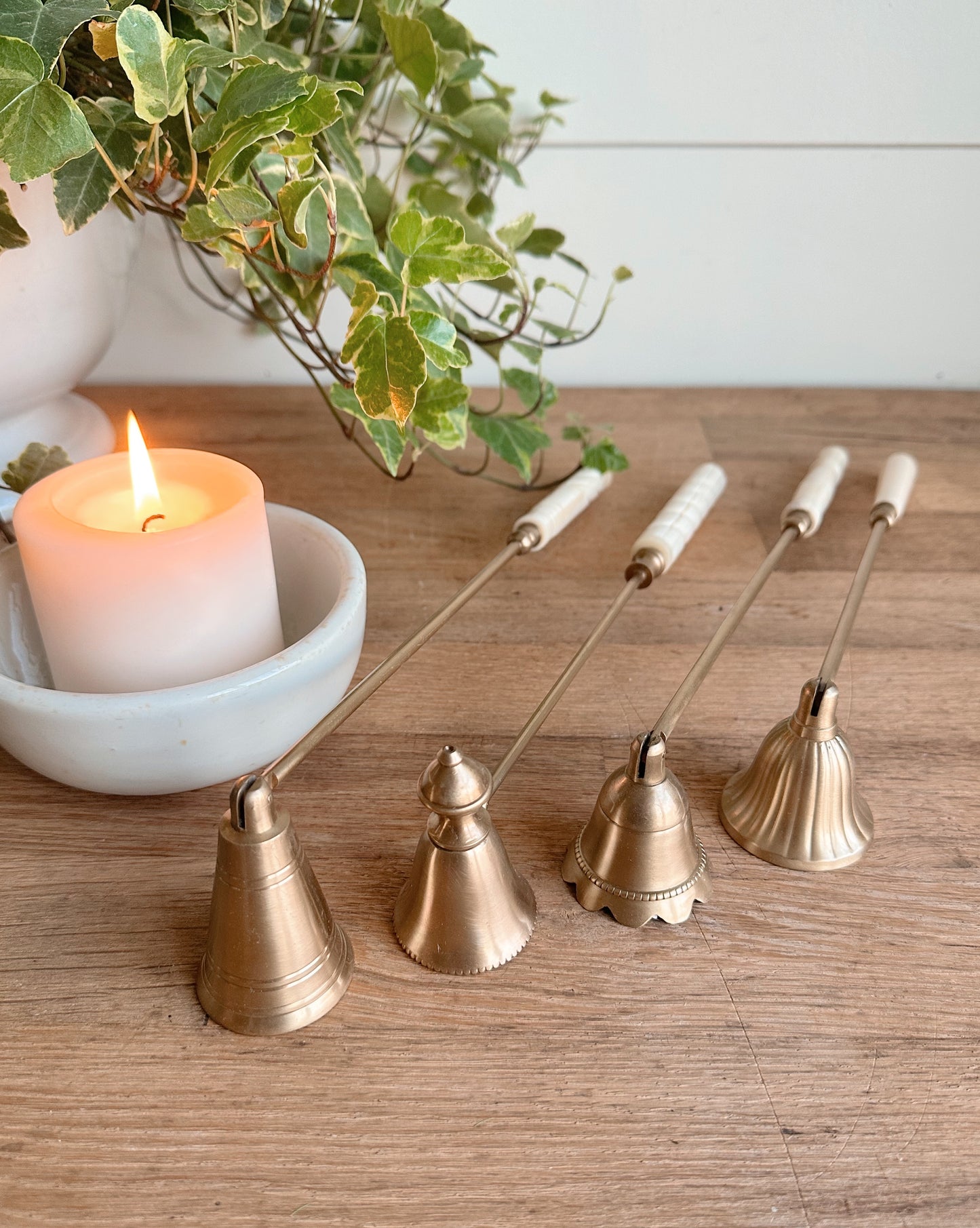 Antiqued Gold Candle Snuffers