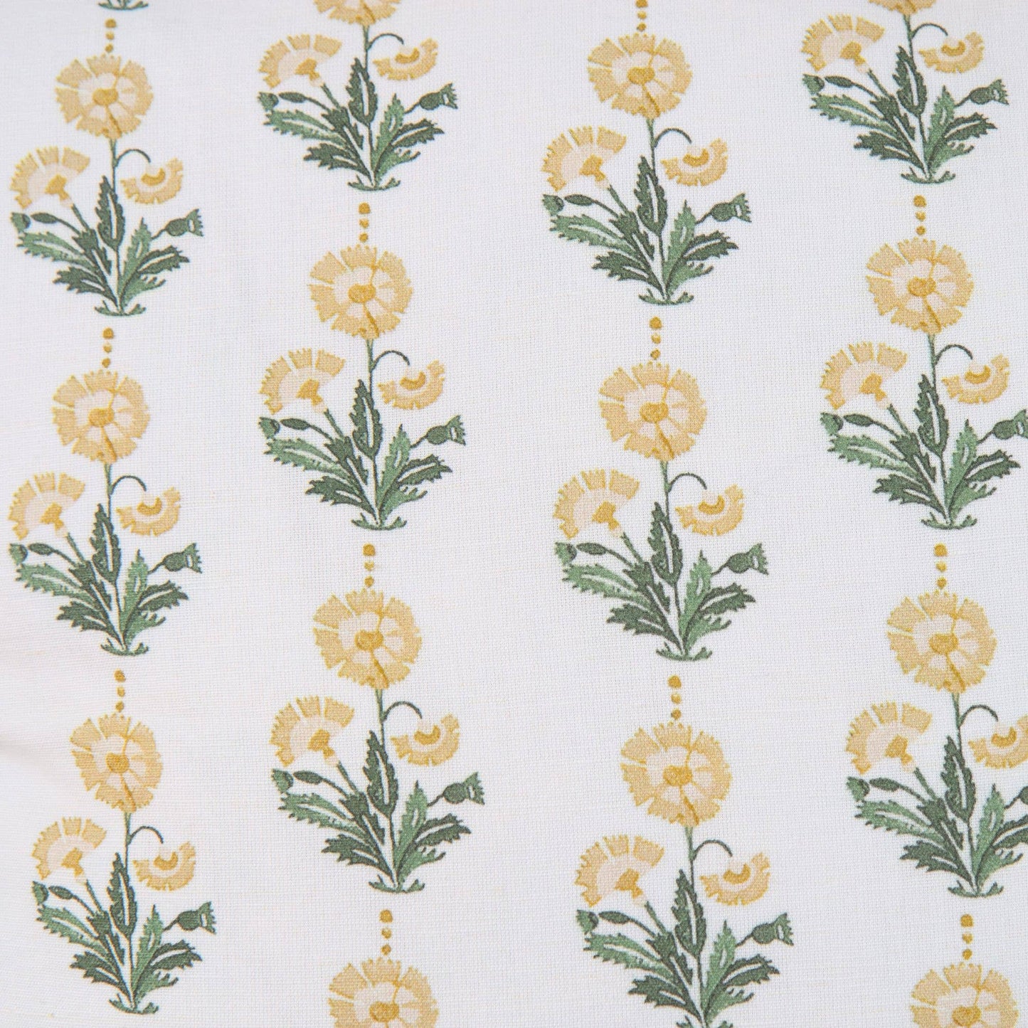 Amalthea Block Print Pillow Cover in Yellow