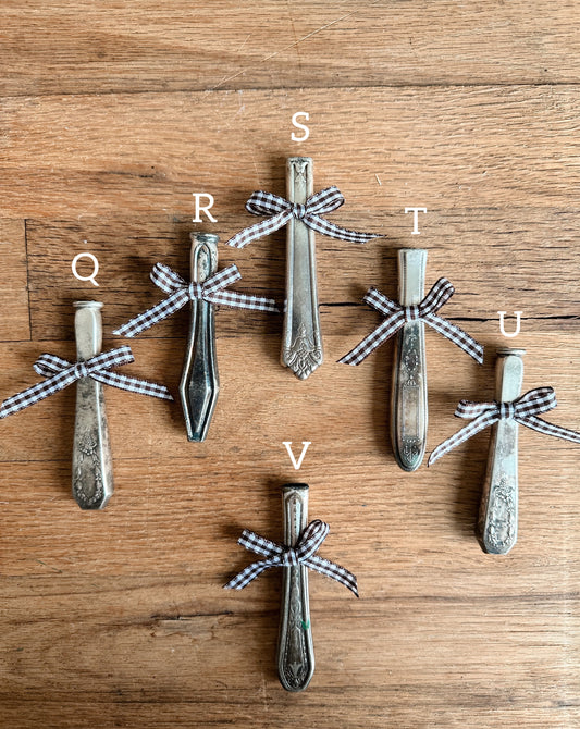 Salvage Silver Plate Bud Vase Magnets