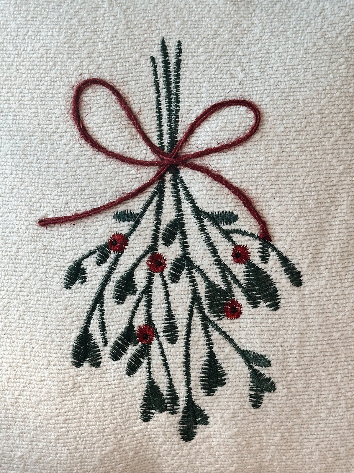 Petite Mistletoe Pillow