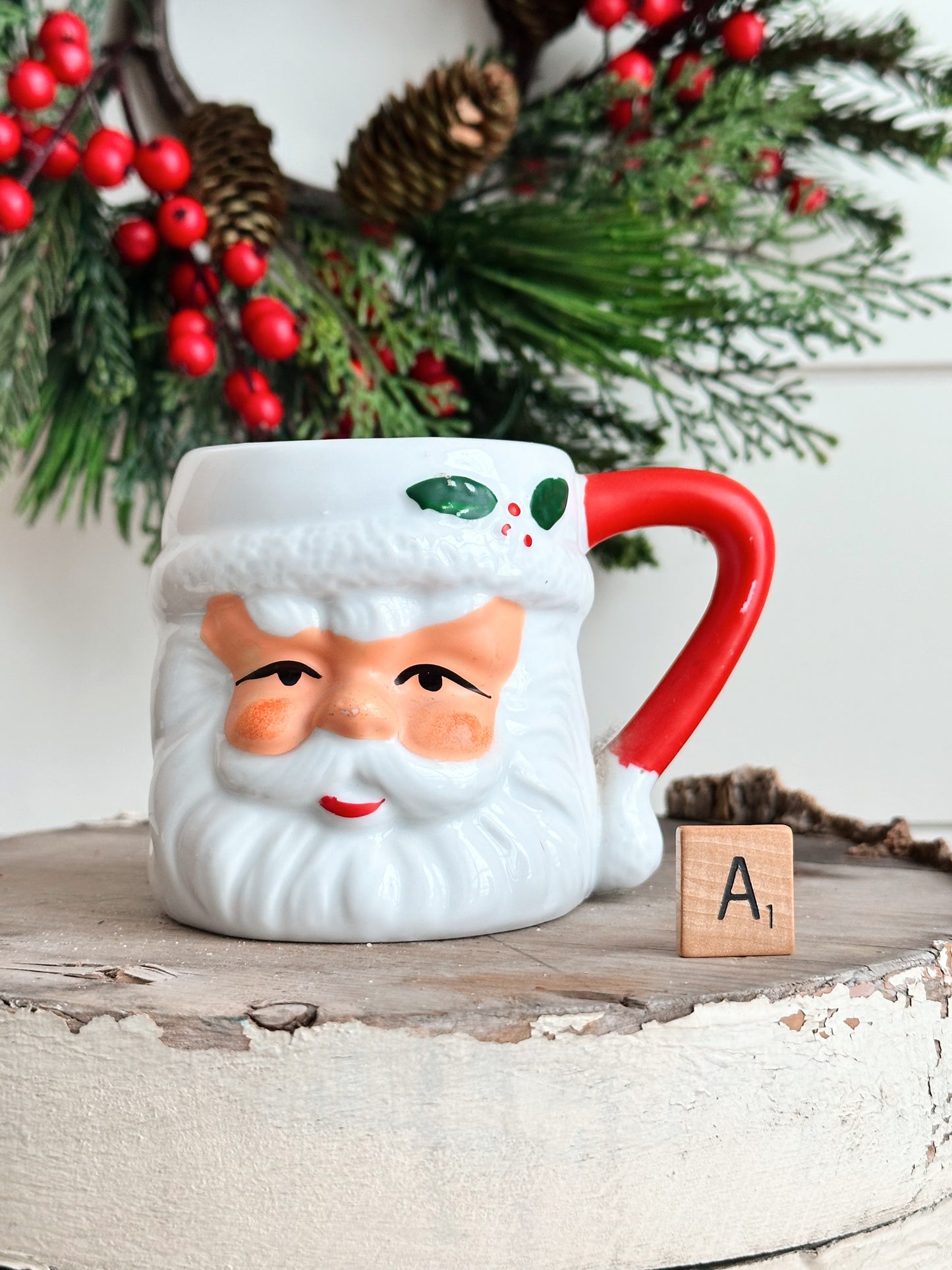Vintage Santa Mug