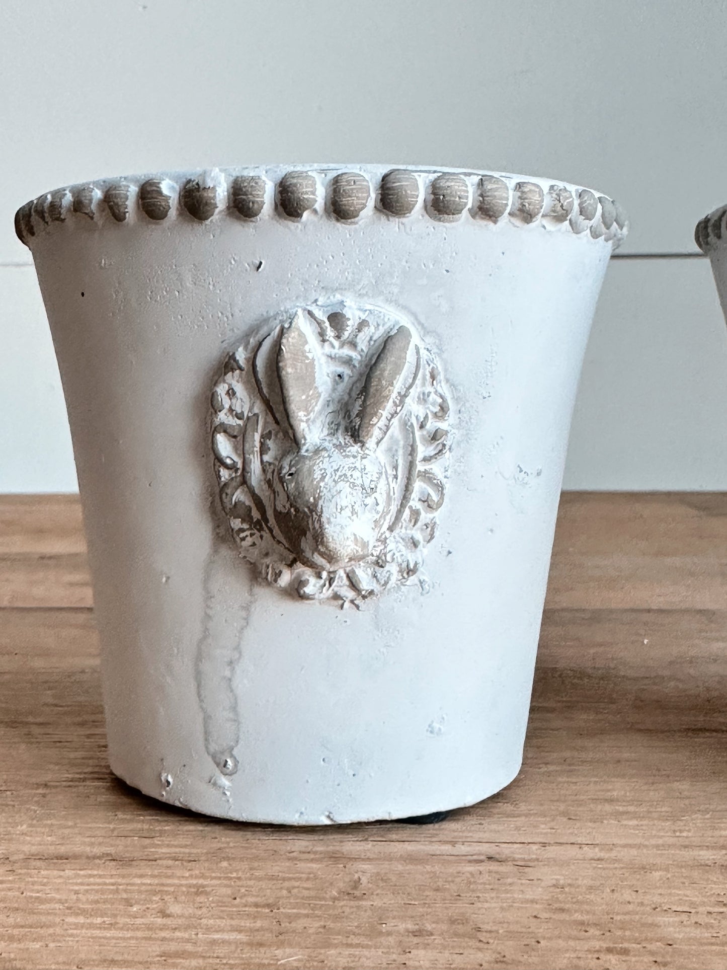 Bunny Medallion Flower Pots