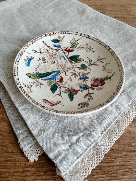 Beautifully Unique Antique Ironstone Dish, London