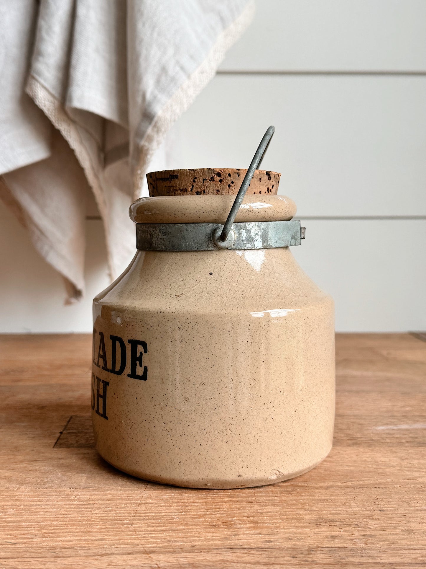 Vintage Stoneware Relish Crock, Made in England