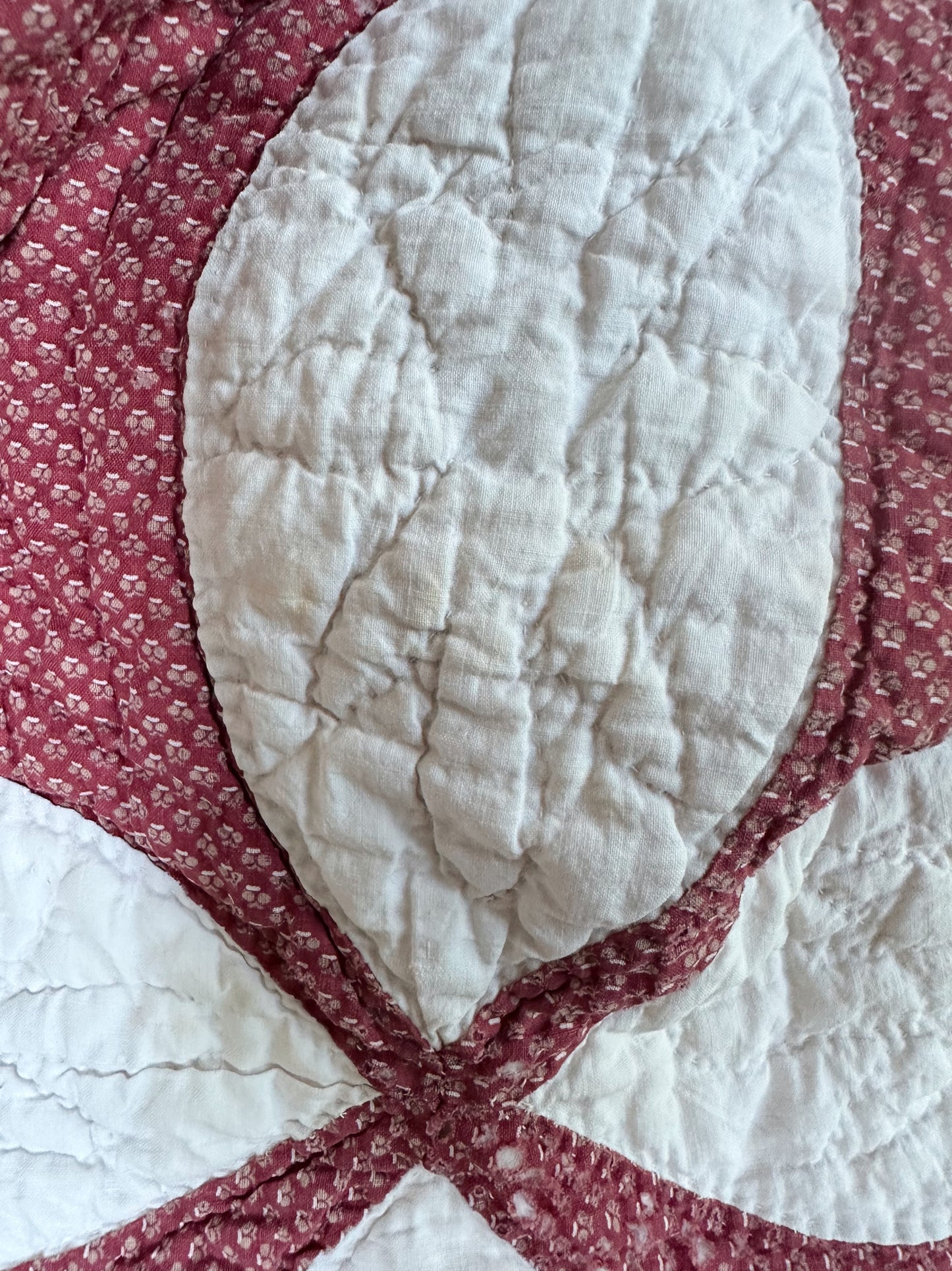 Vintage Hand Stitched Quilt, Rob Peter to Pay Paul Design