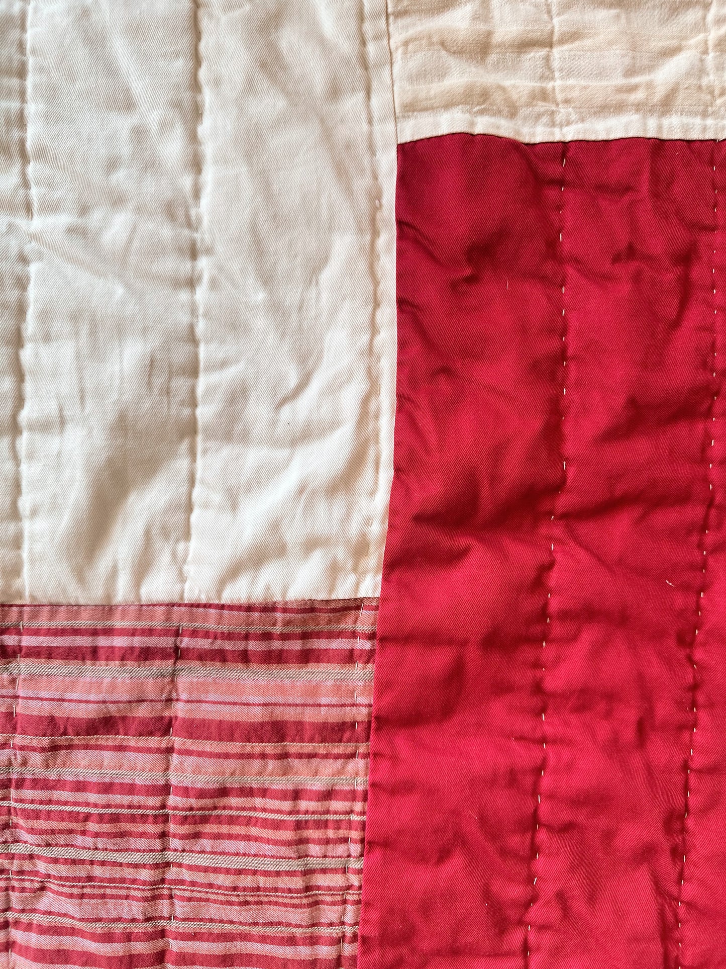 Vintage Woolrich Home Hand-Quilted Patchwork Quilt + Sham