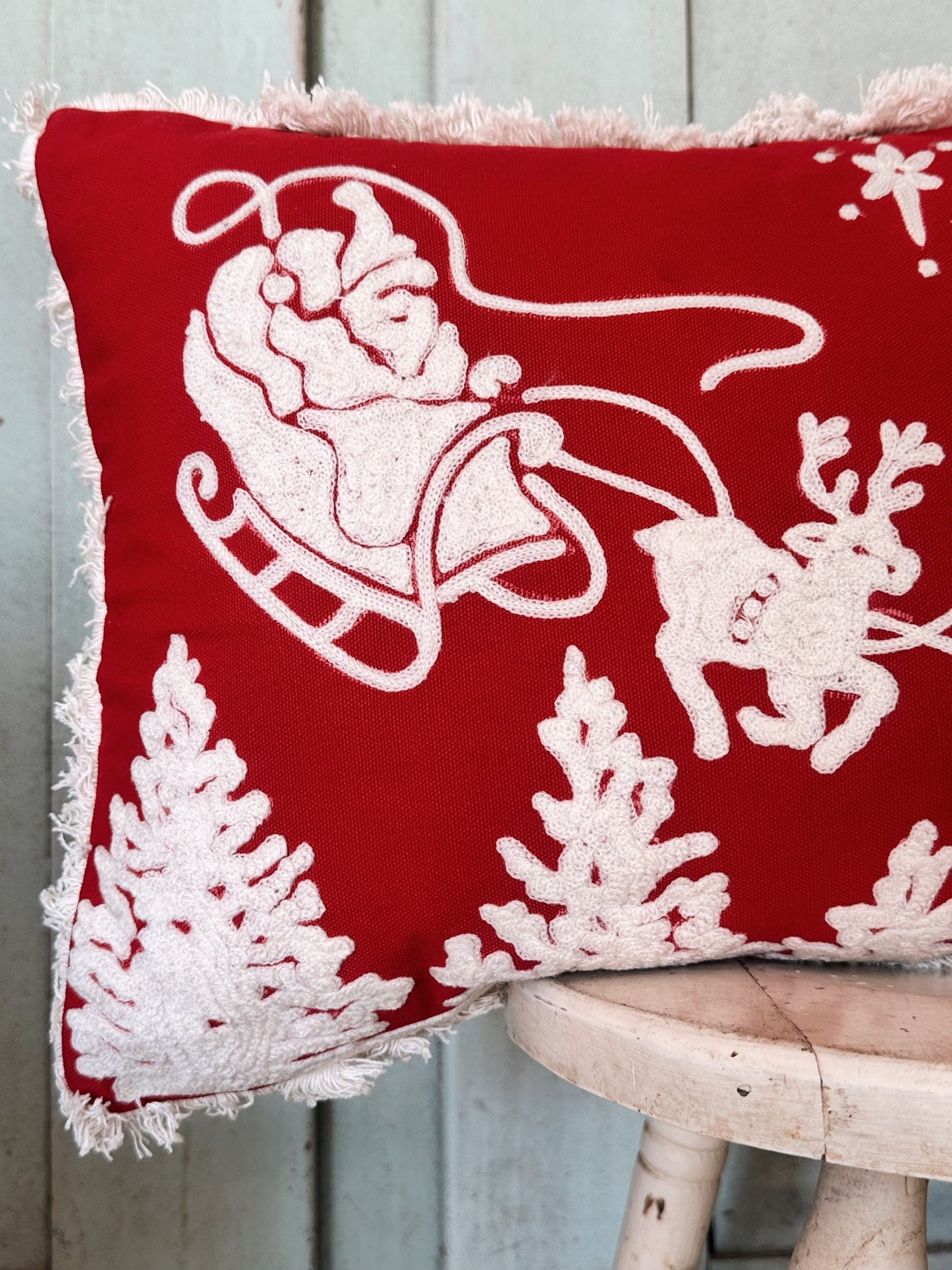 Santa’s Sleigh Pillow