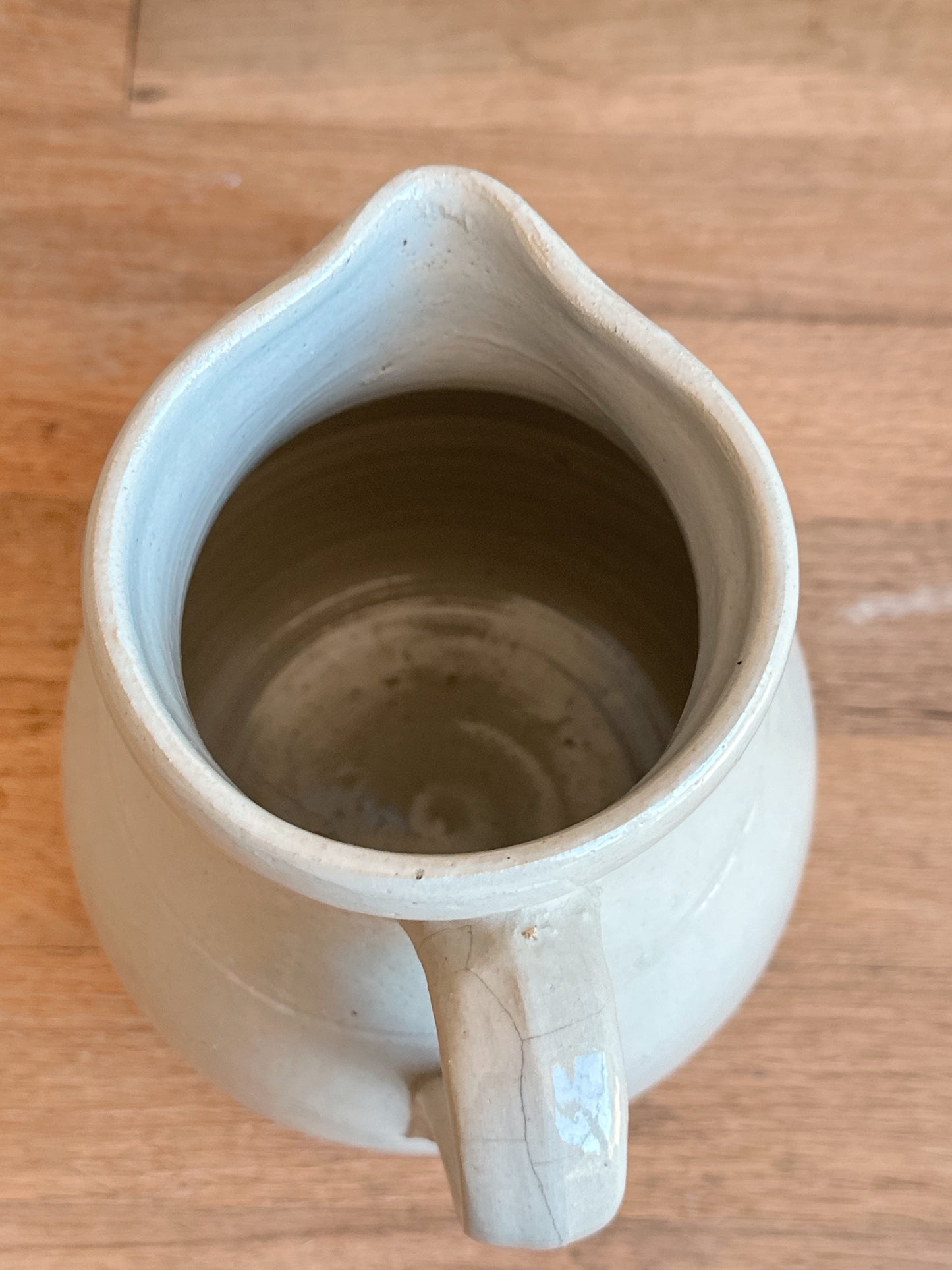 Vintage Hand Thrown Pottery Pitcher