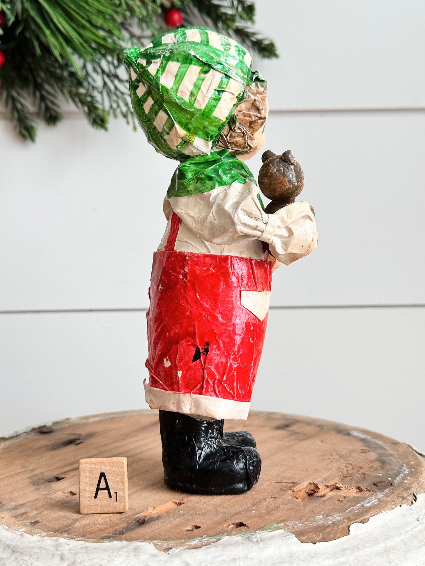 Vintage Paper Mache Boy