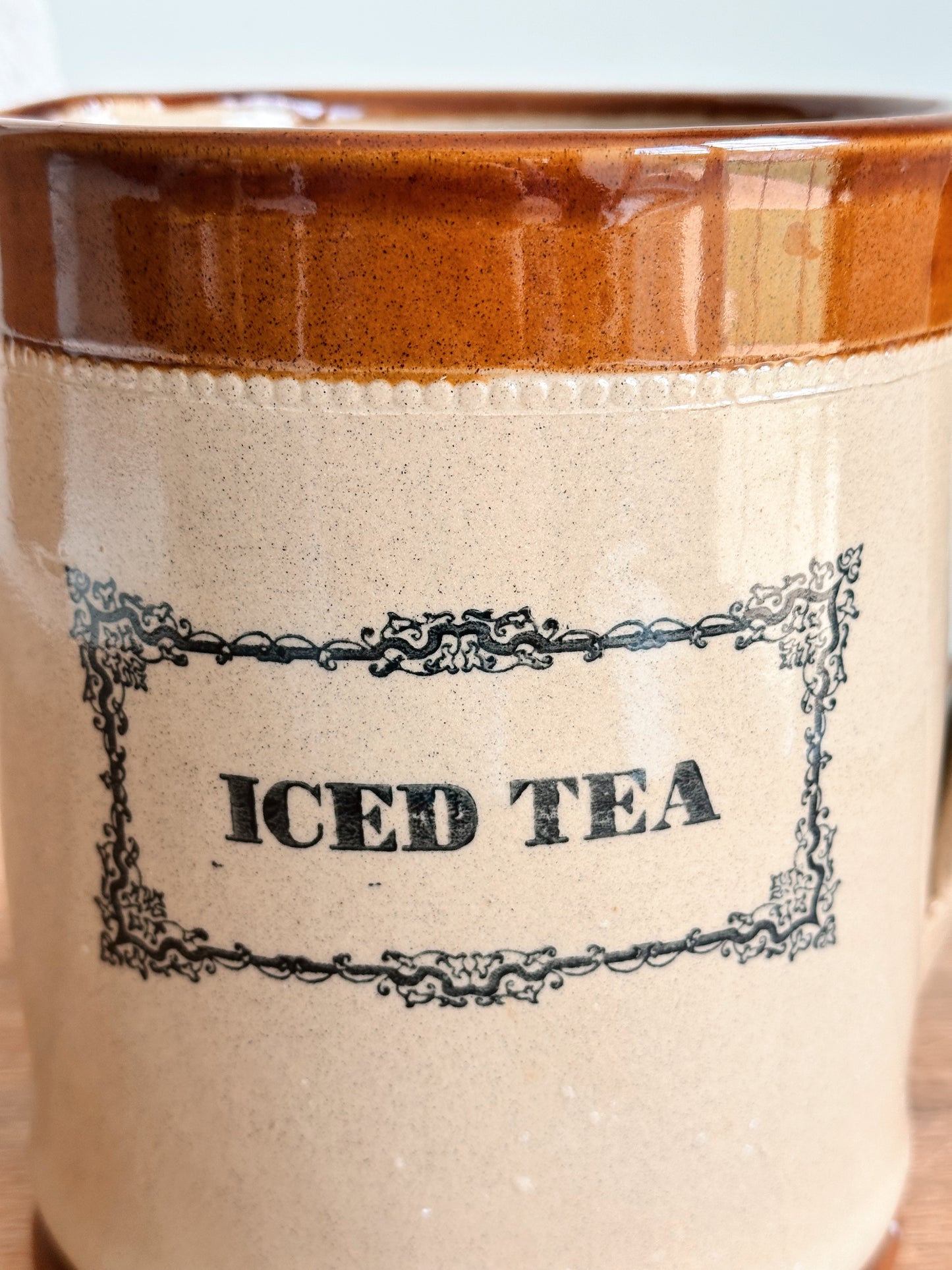Vintage English Moira Iced Tea Pitcher