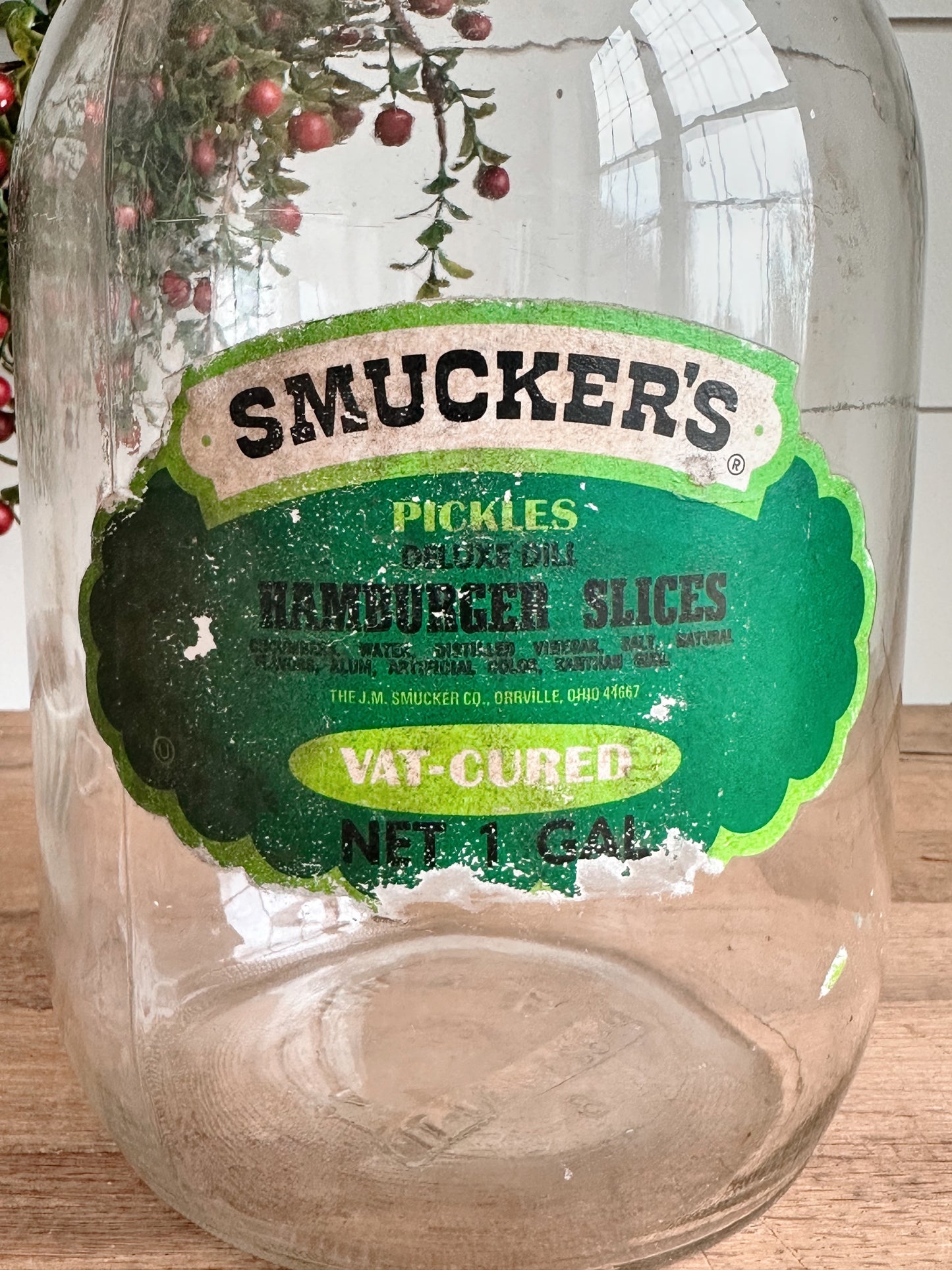 Vintage Smuckers Pickle Jar