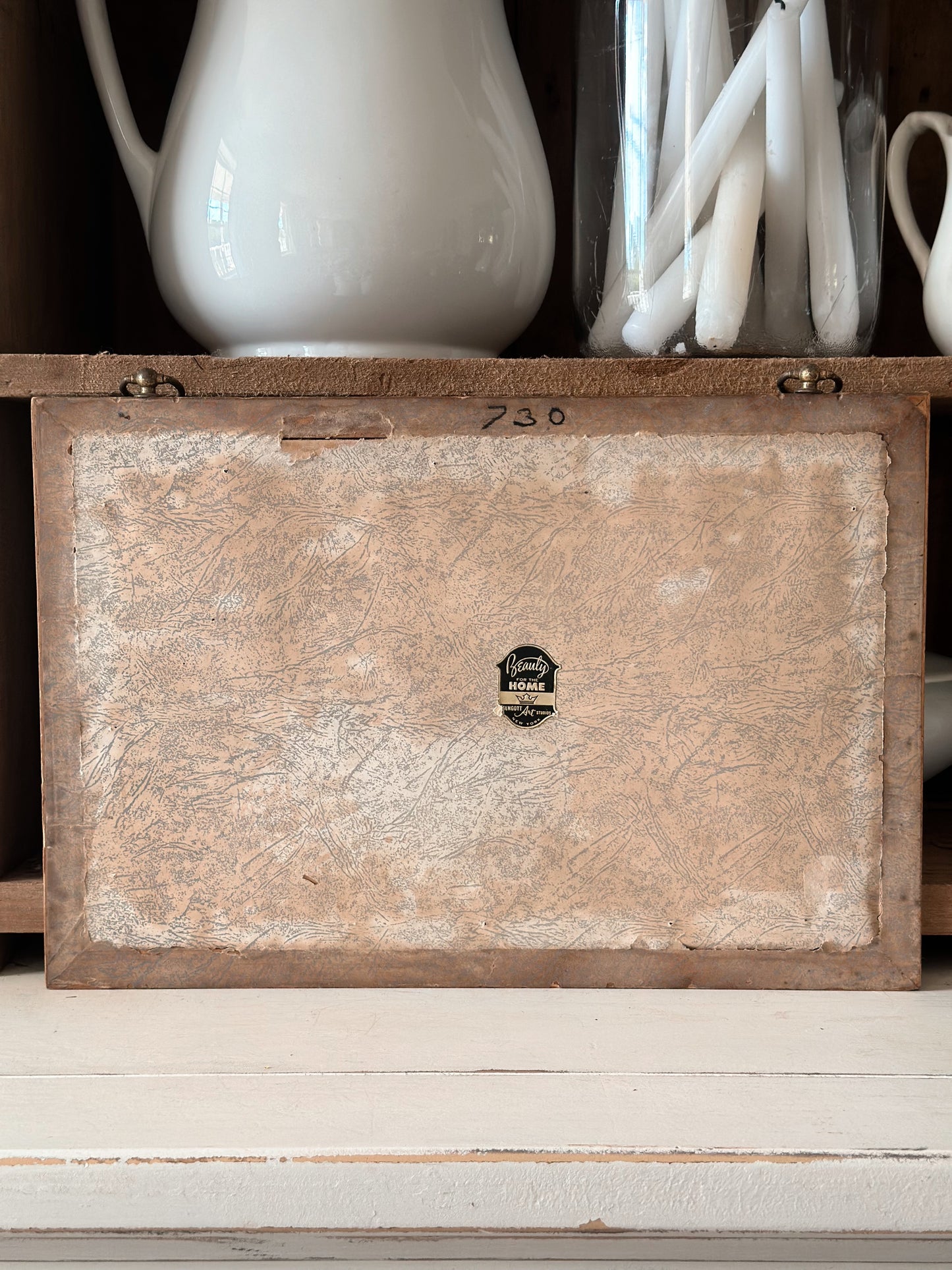 Vintage Framed Drug Store & Wells Fargo Cut Out