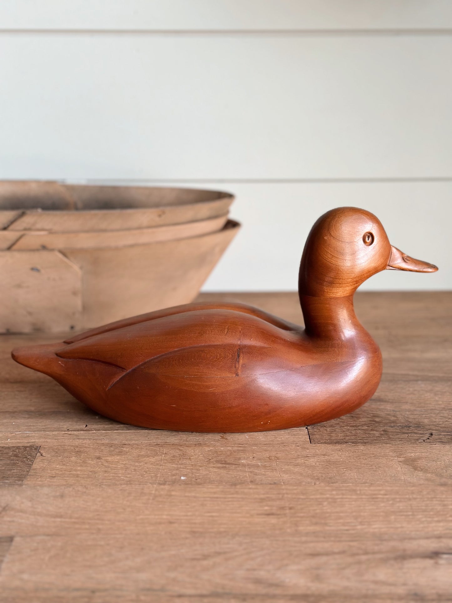 Vintage Carved Wood Duck