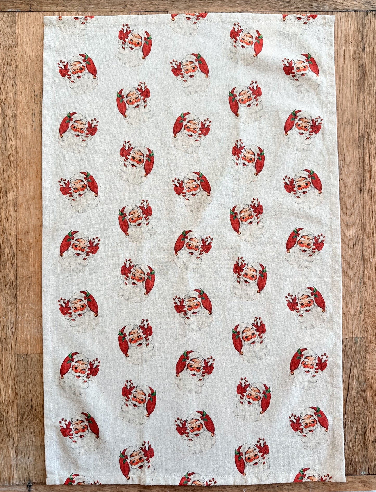 Vintage Inspired Santa Tea Towels (set of 2)