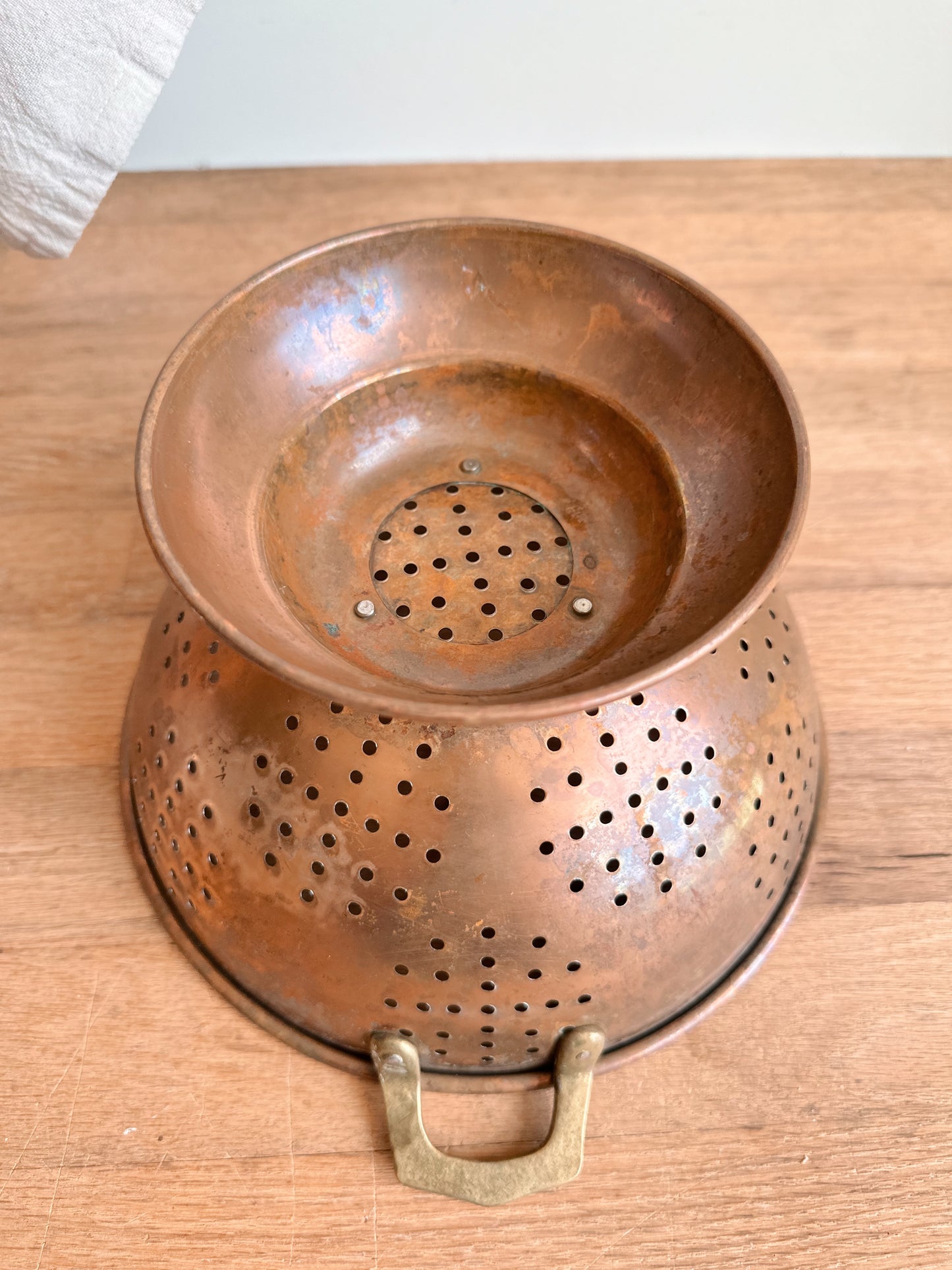 Vintage Copper Colander