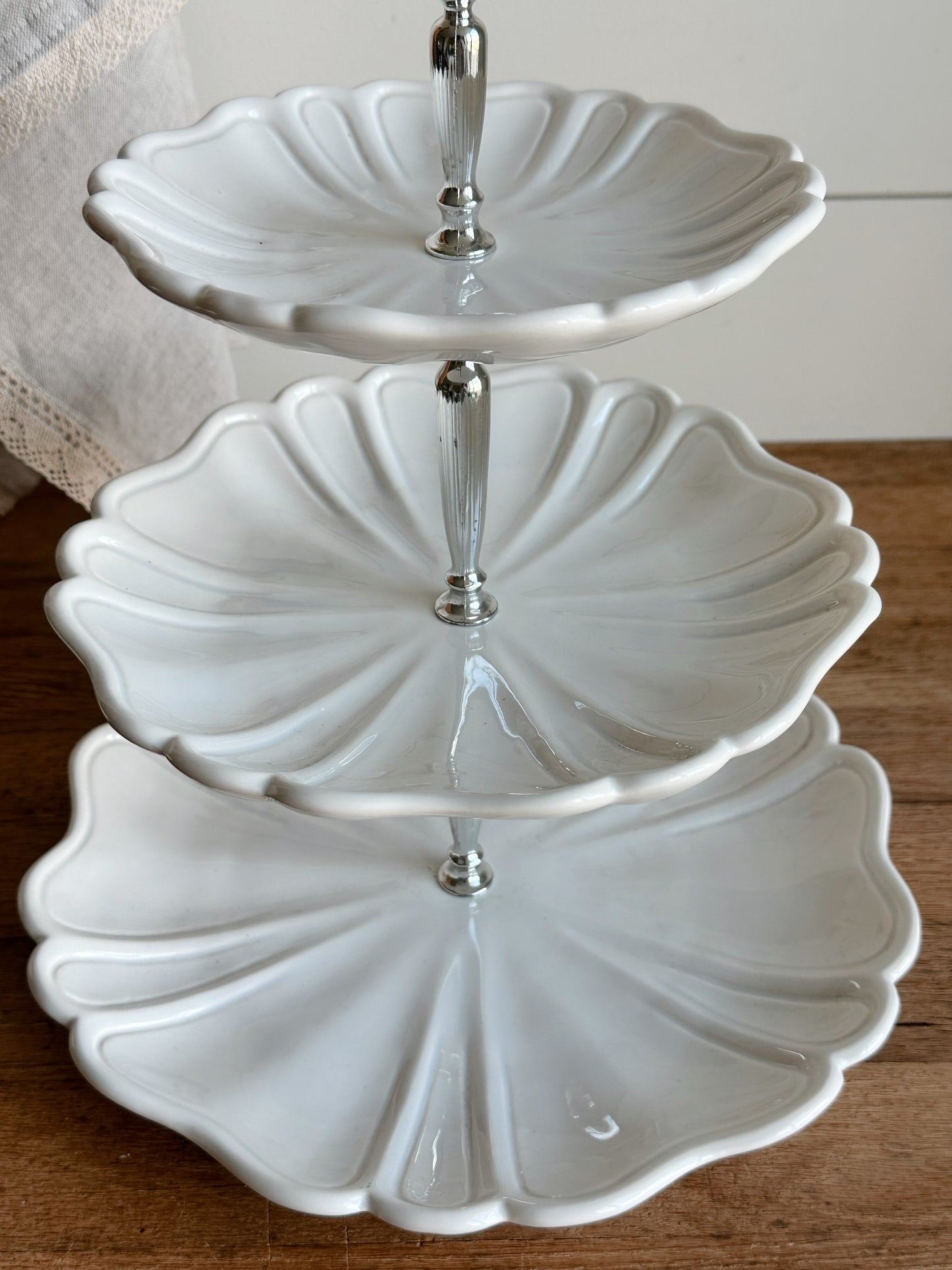 Vintage California Pottery Three Tier Server