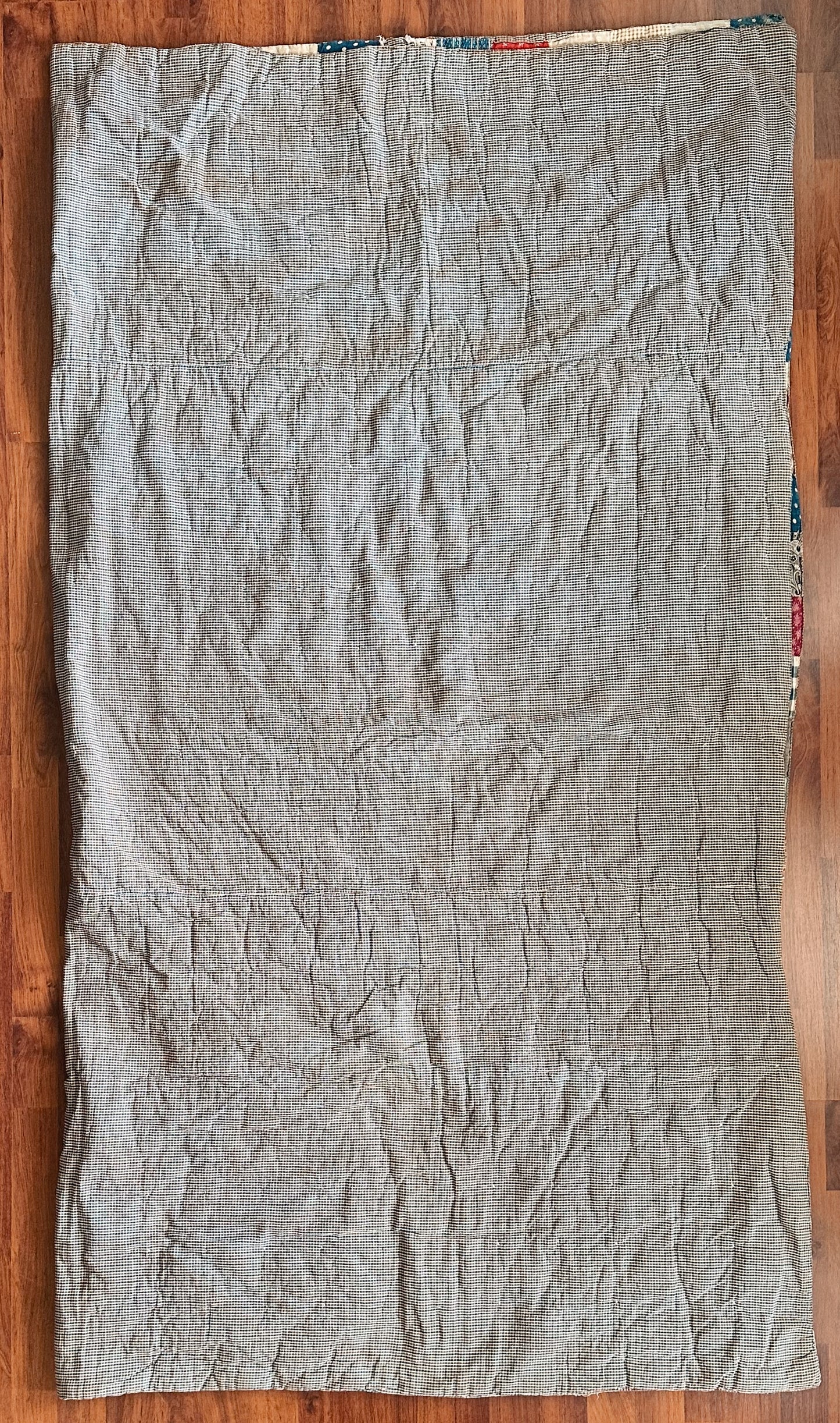 Vintage Hand-Tied Scrap Patchwork Quilt