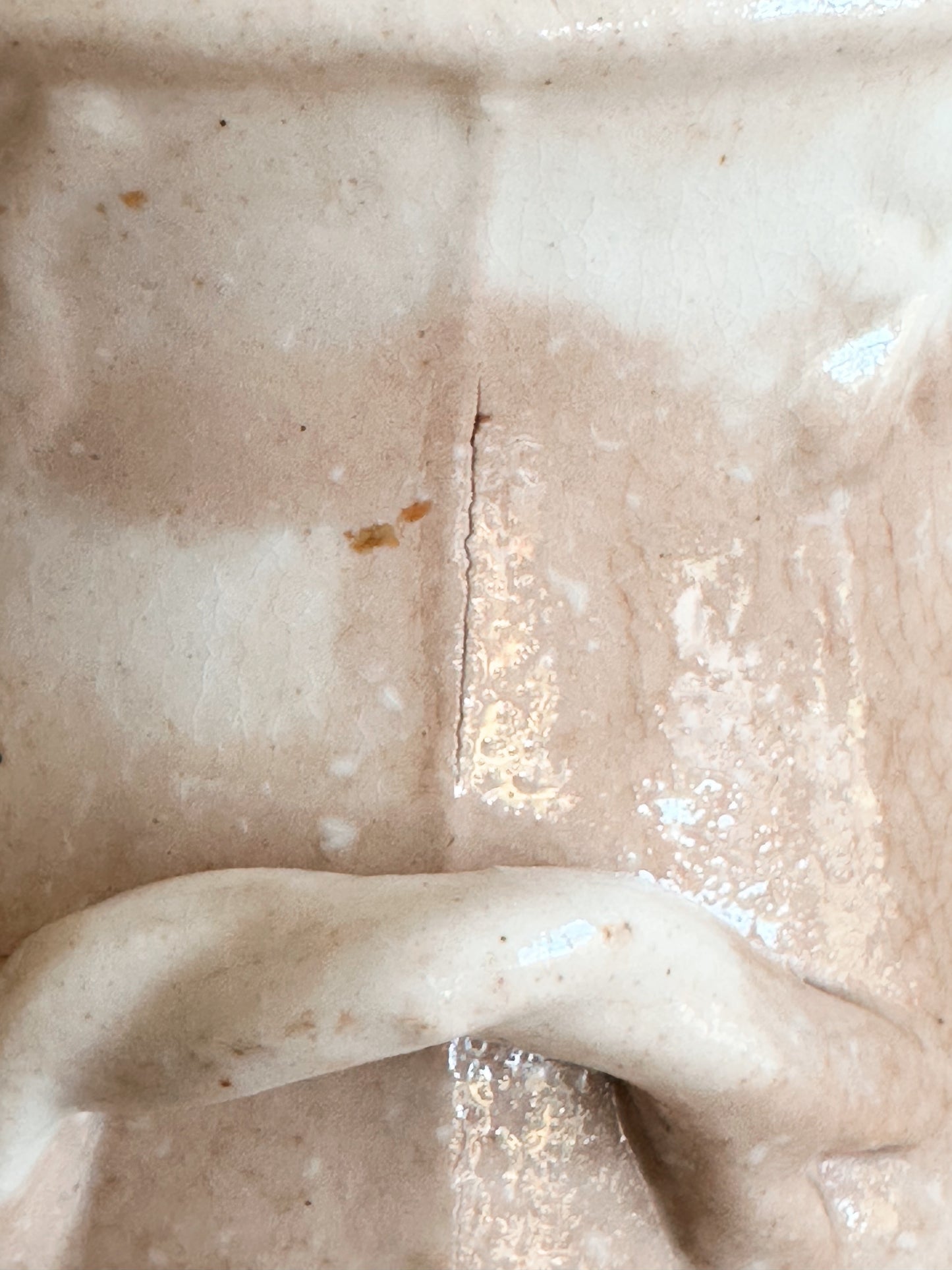 Beautifully Stained Ironstone Sugar Pot