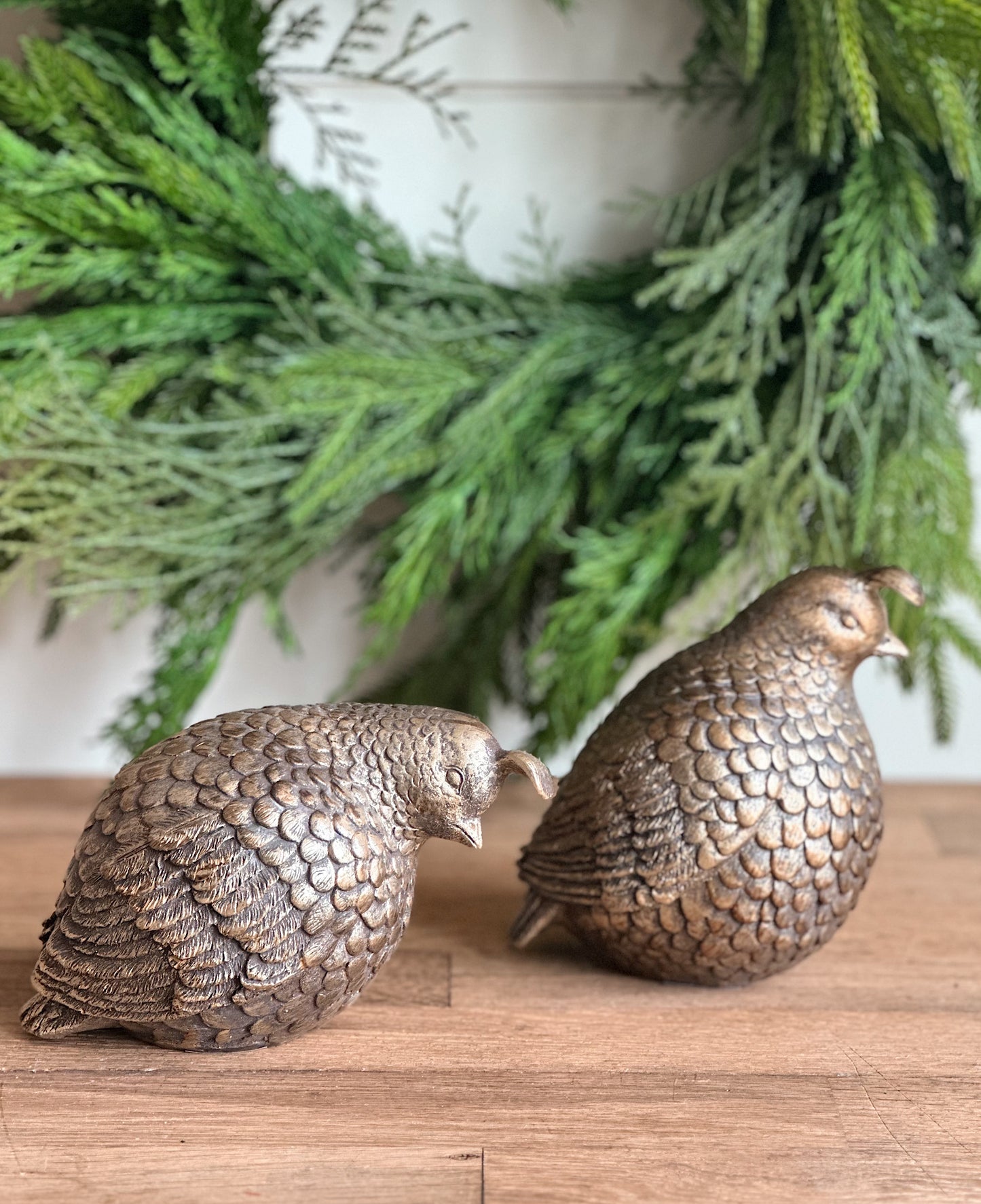 Antique Gold Partridges