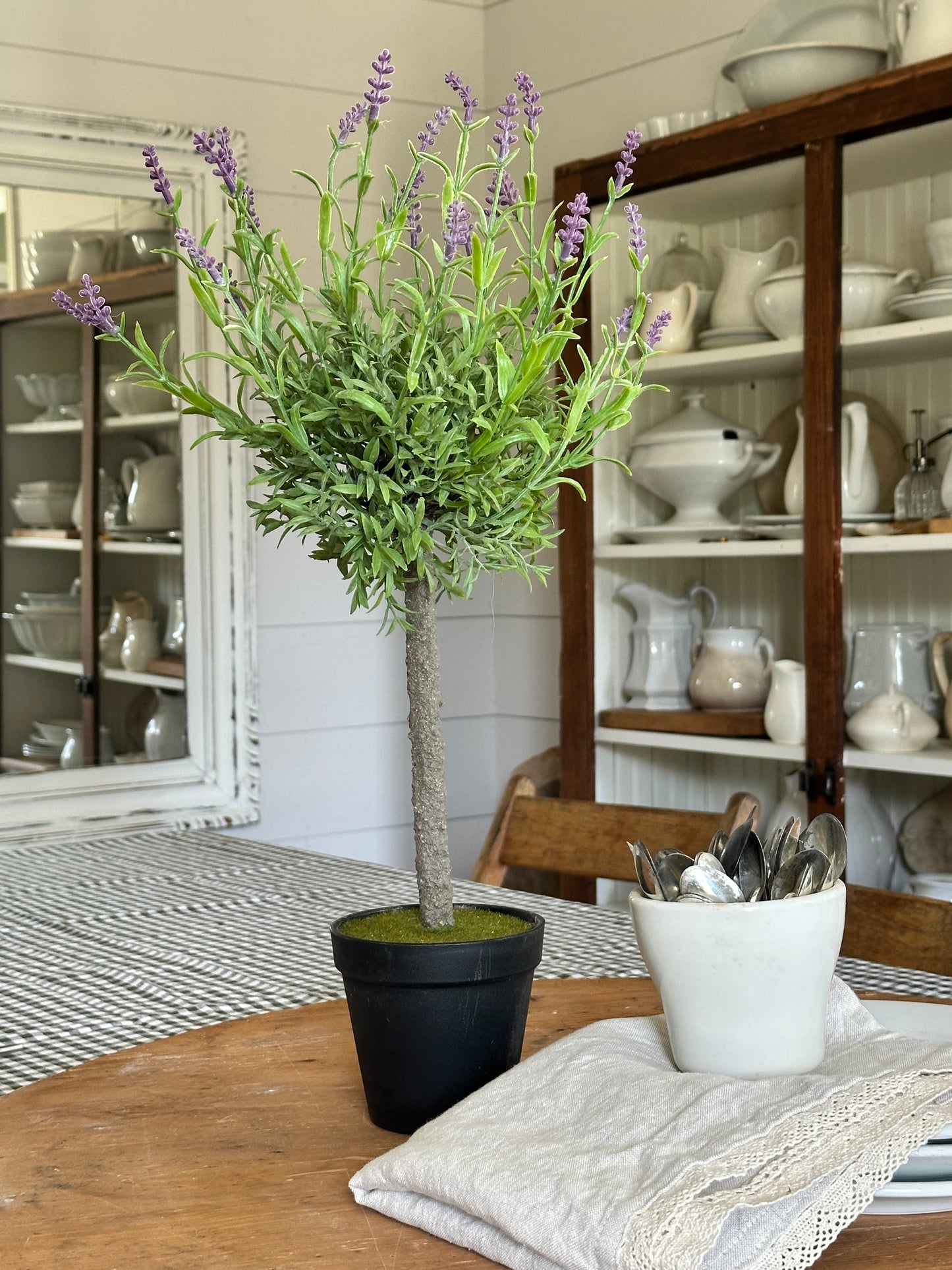 Faux Lavender Topiary