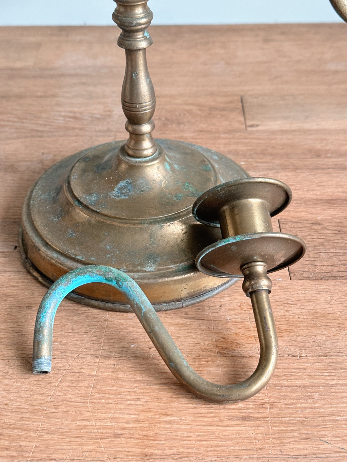 Vintage Brass Candelabra Centerpiece